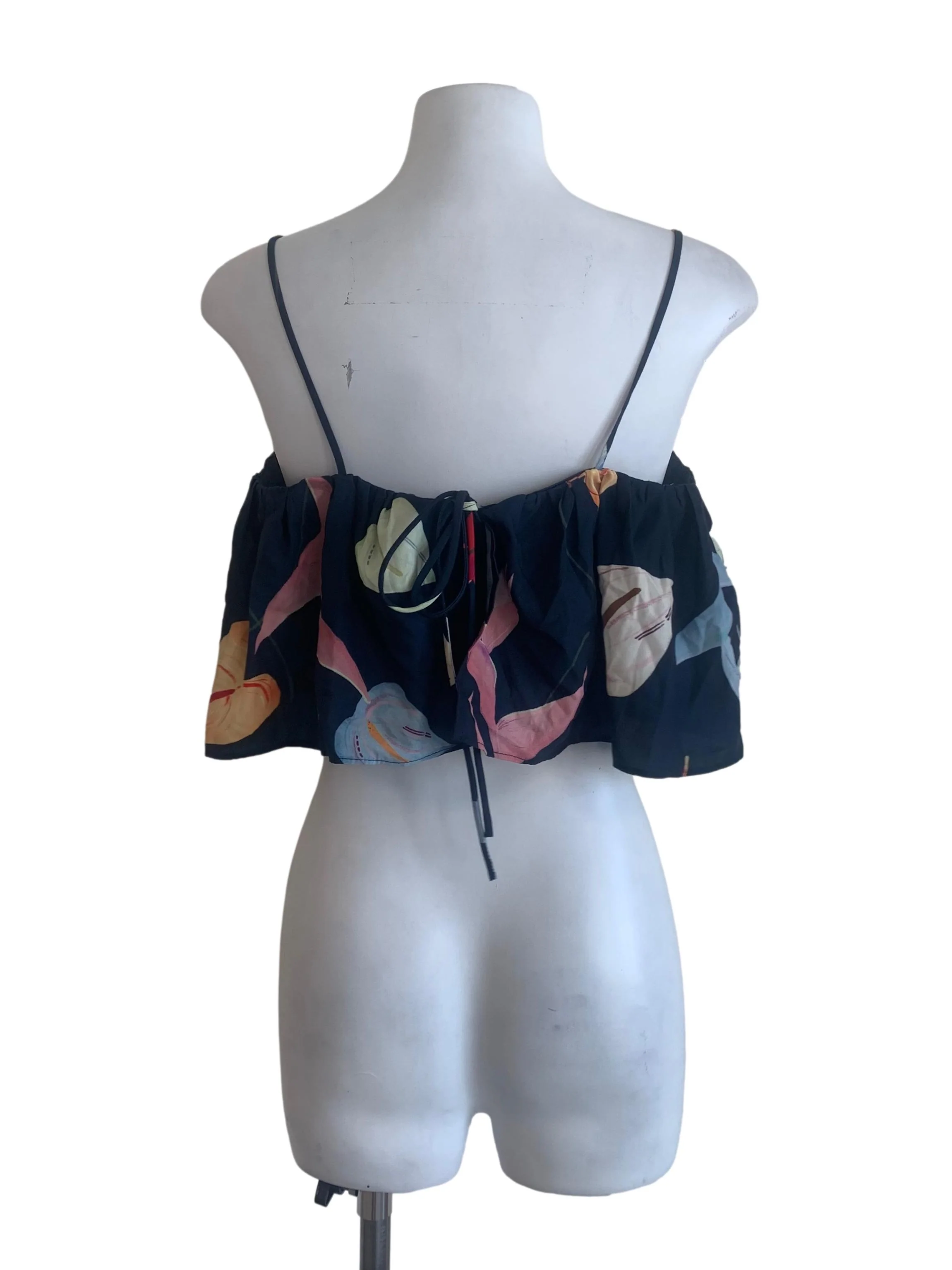 Aegean Blue Floral Pattern Top - Image 2
