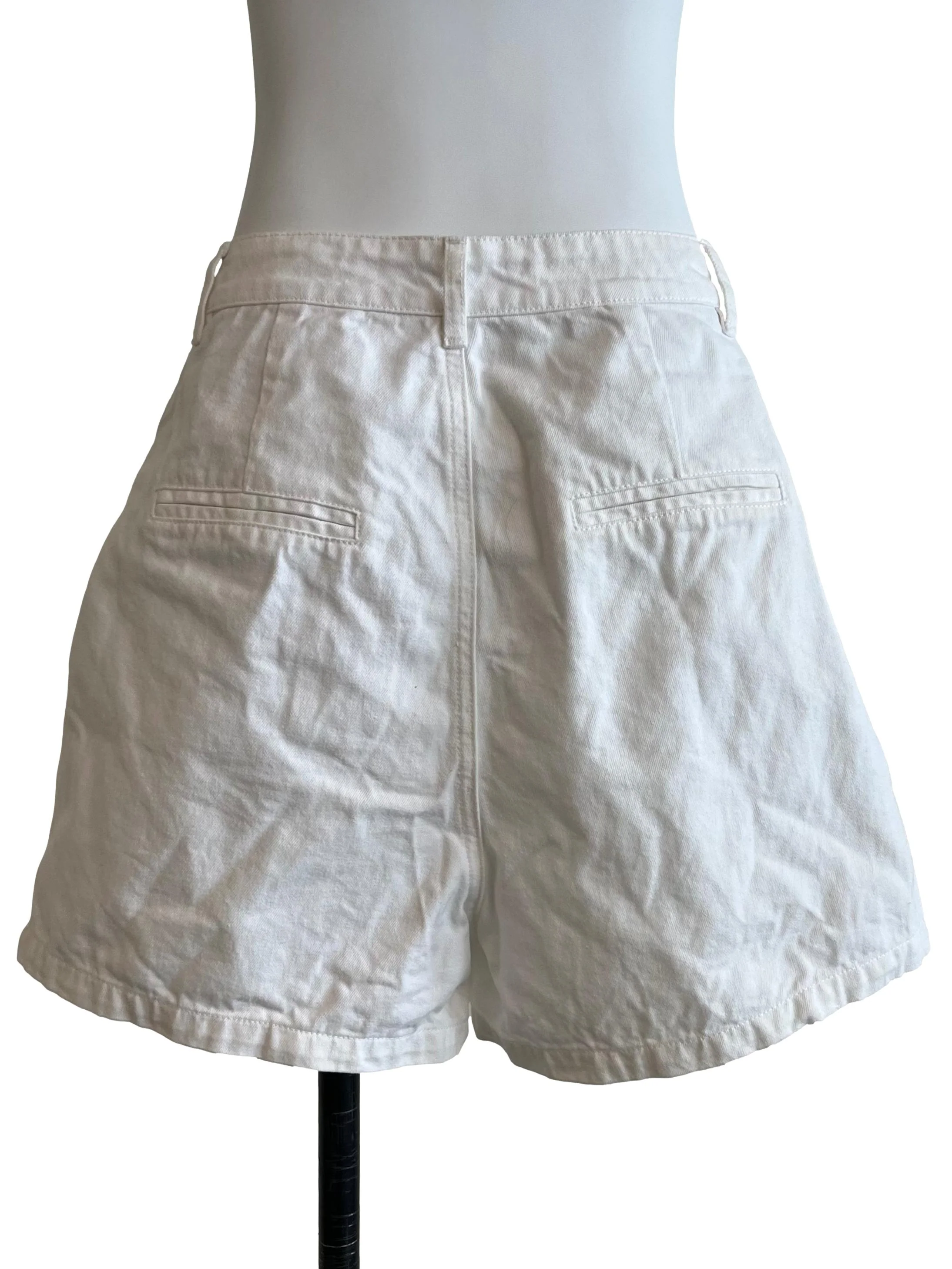 Alabaster White Denim Shorts - Image 2