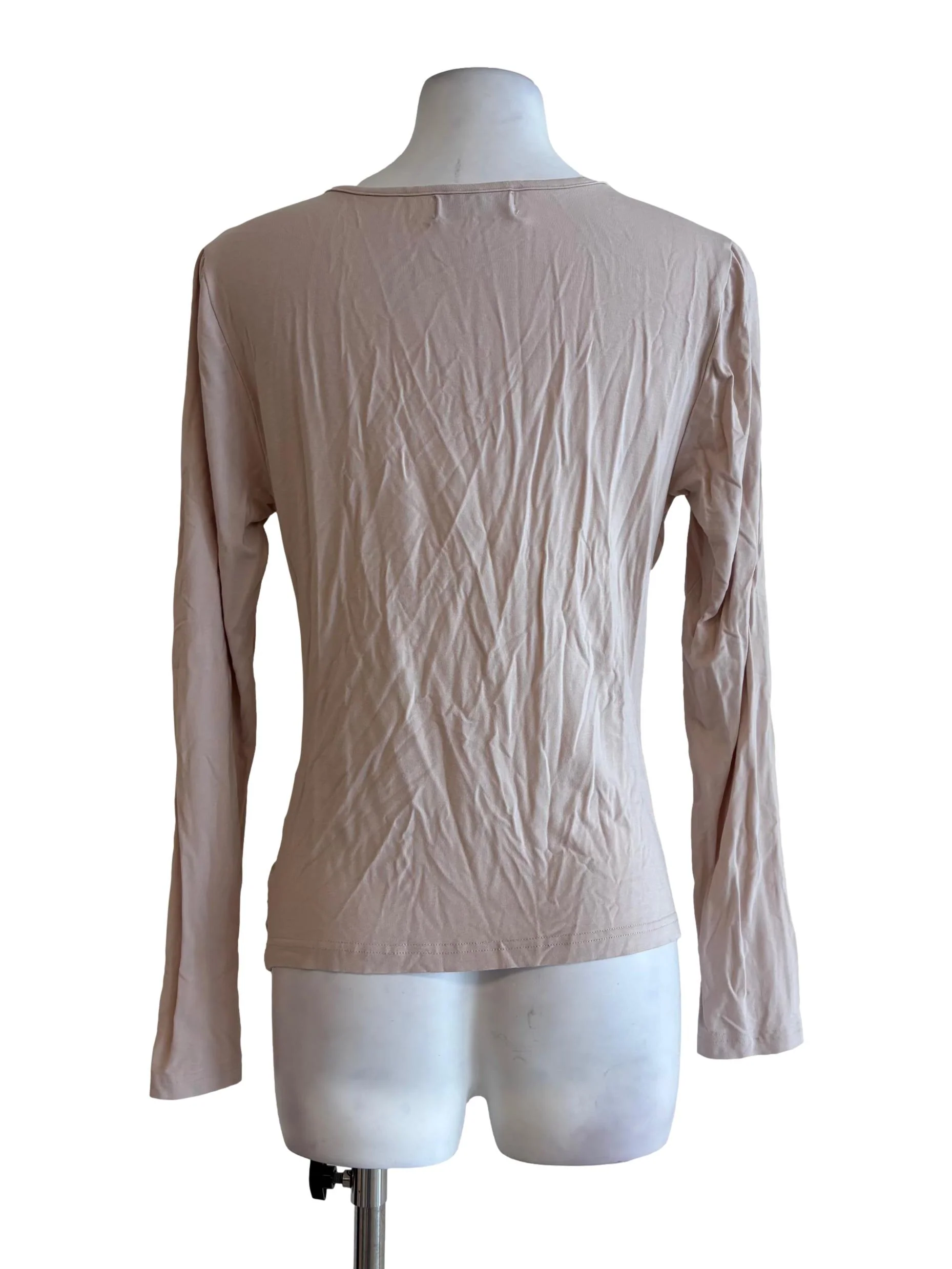 Almond Long Sleeve Ruched Top - Image 2