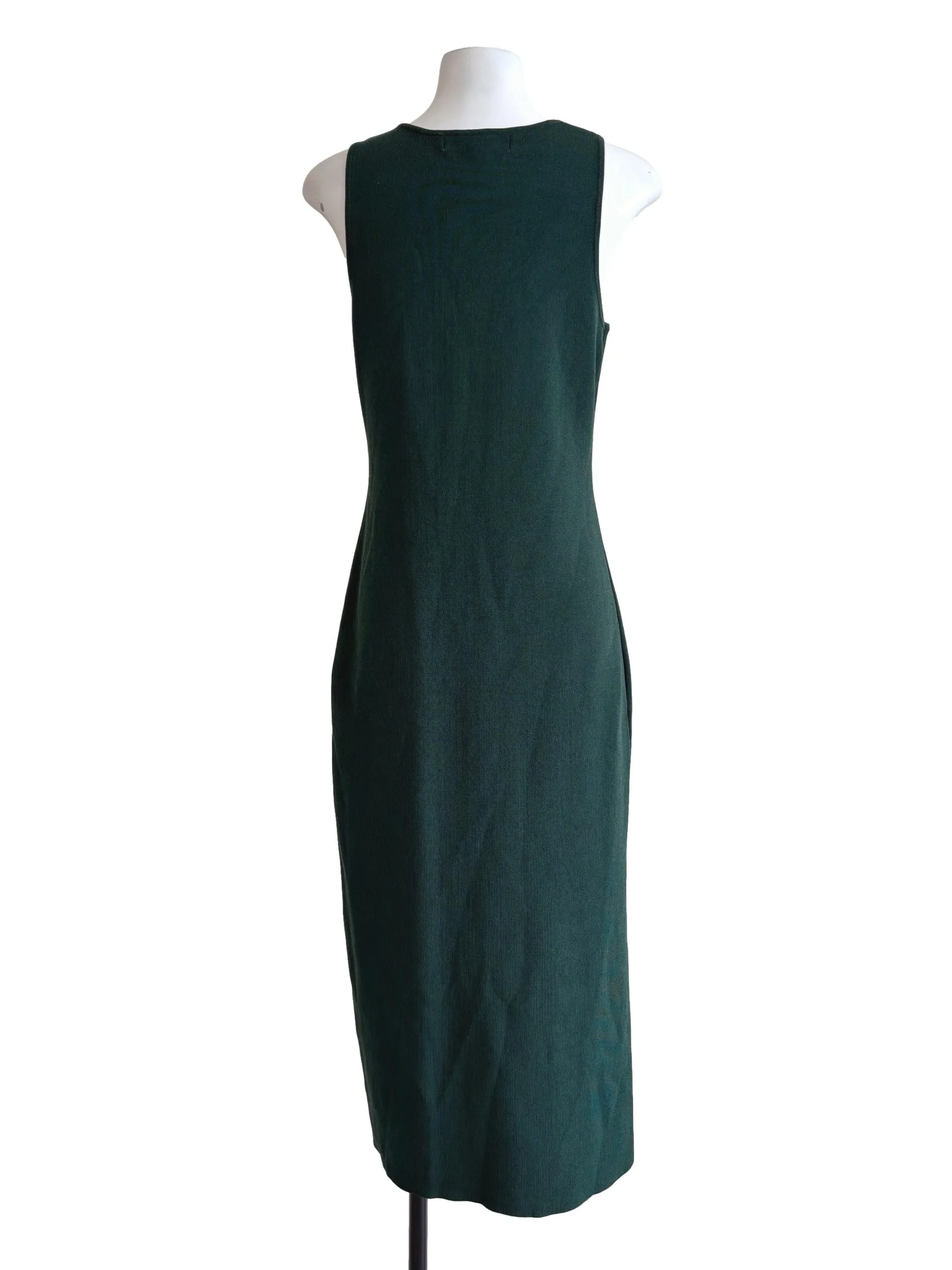 Amazon Green Ribbed Bodycon Dress - Image 2