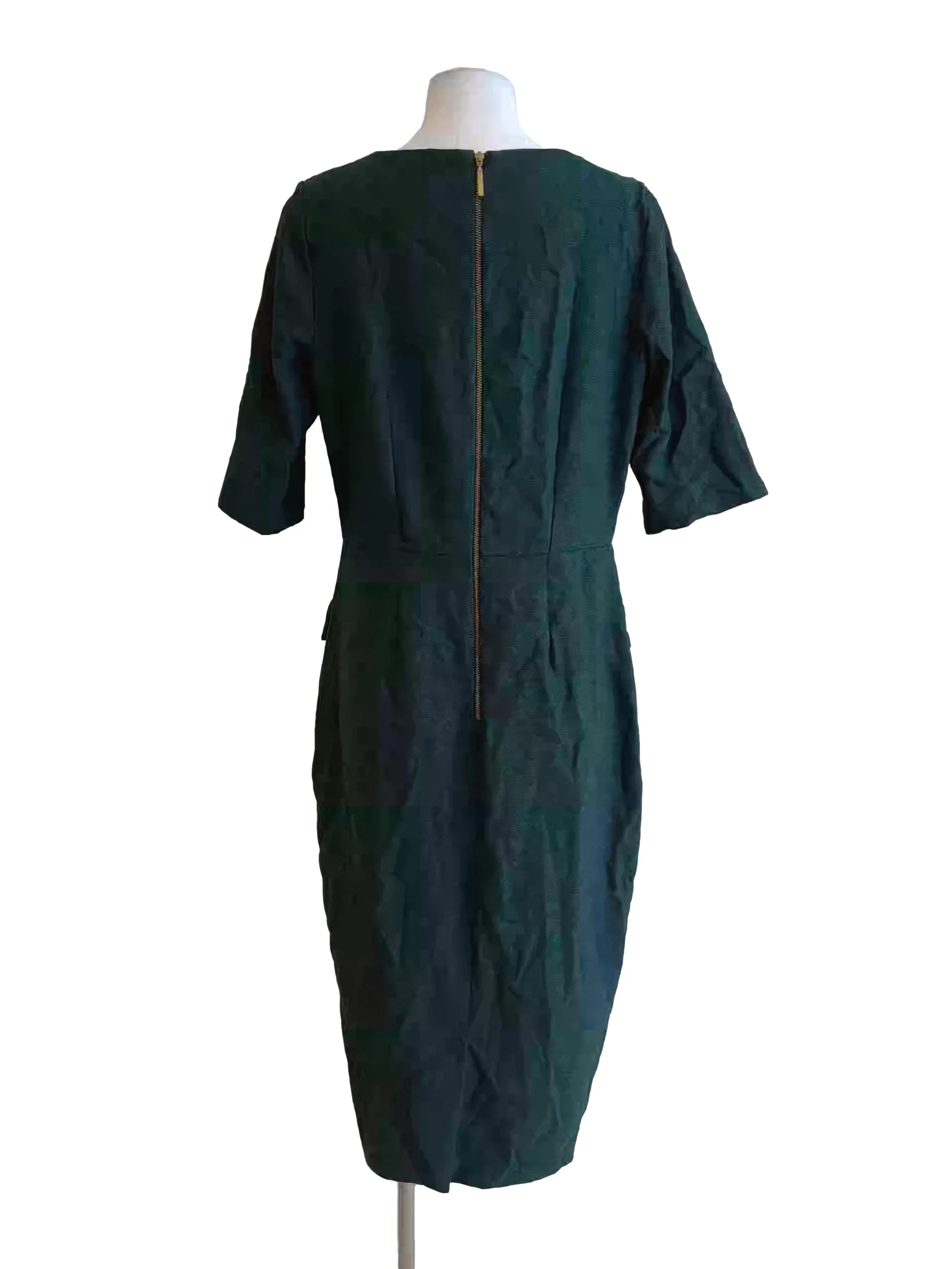 Amazon Green Round Neck Pencil Dress - Image 2