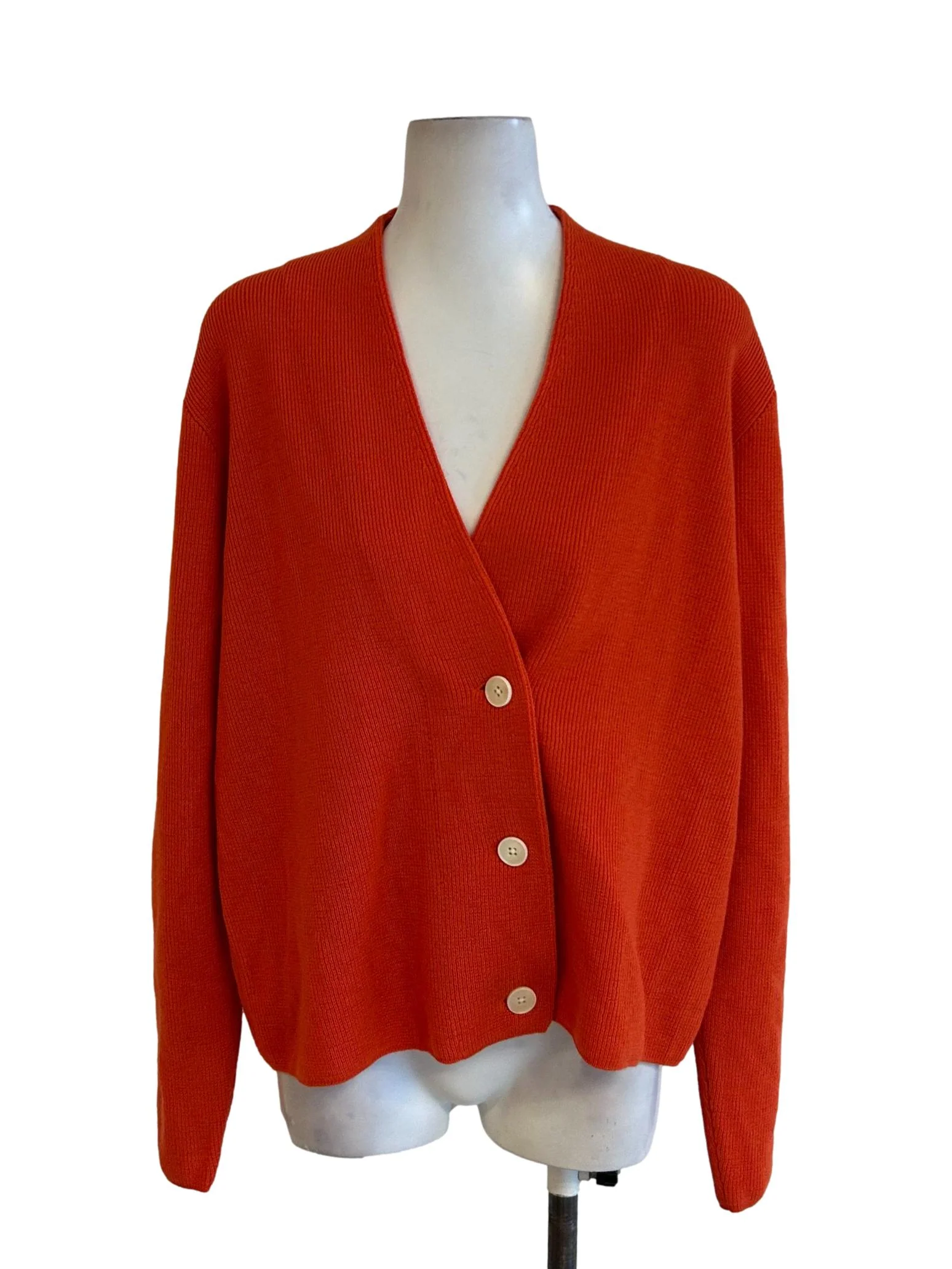 Appenzell Cardigan - Merino Wool Wrap Cardigan In Orange CSN - Image 5