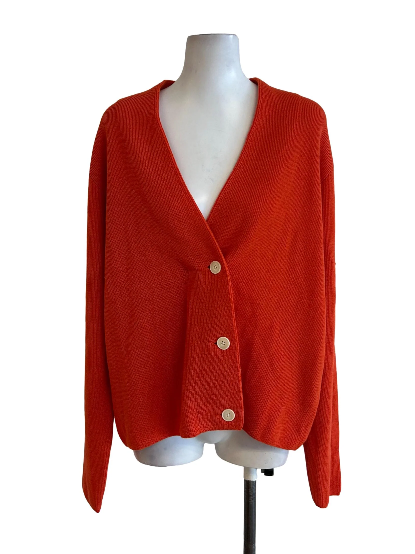 Appenzell Cardigan - Merino Wool Wrap Cardigan In Orange CSN - Image 5