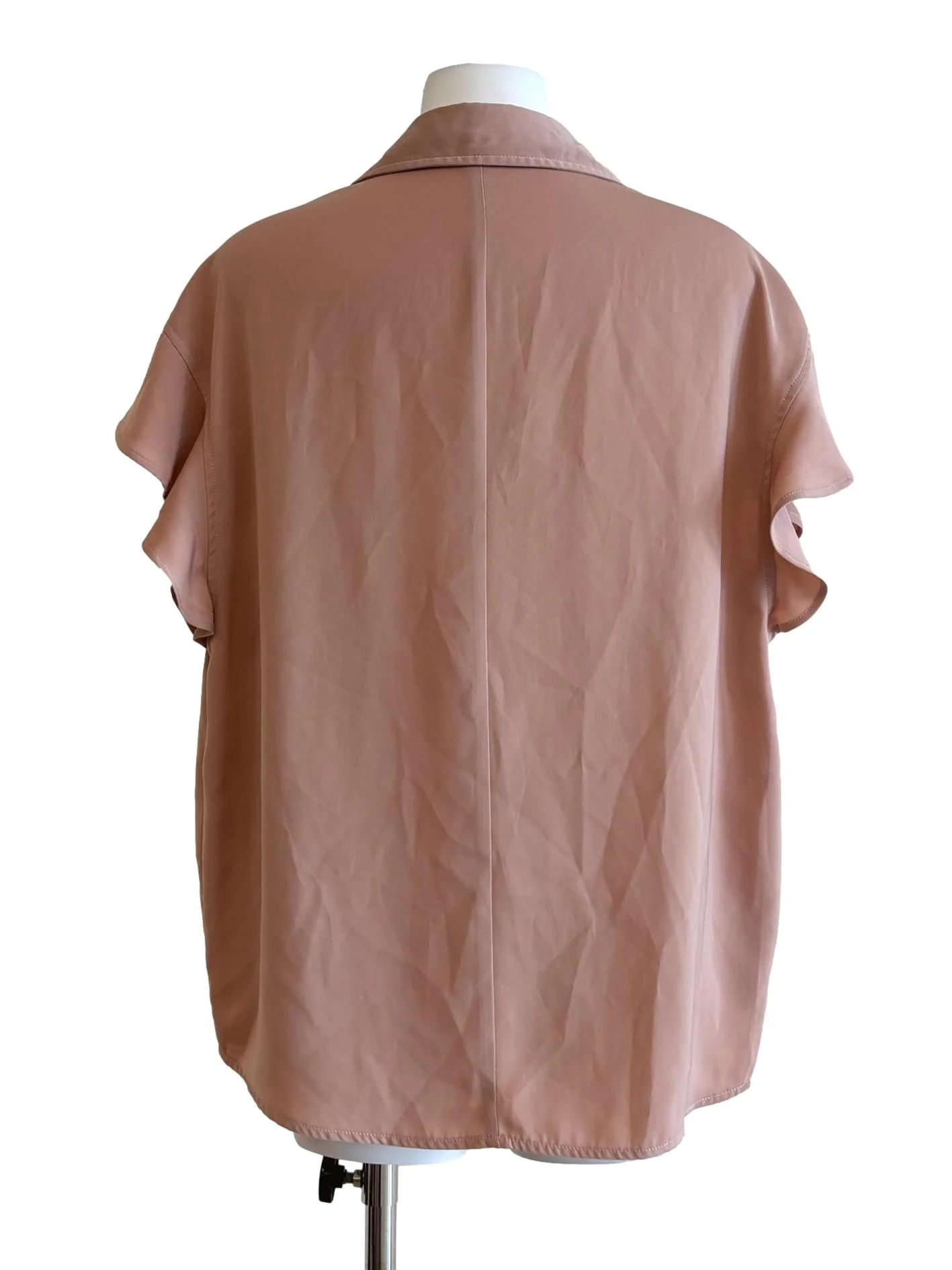 Apricot Surplice Sleeveless Blouse - Image 2