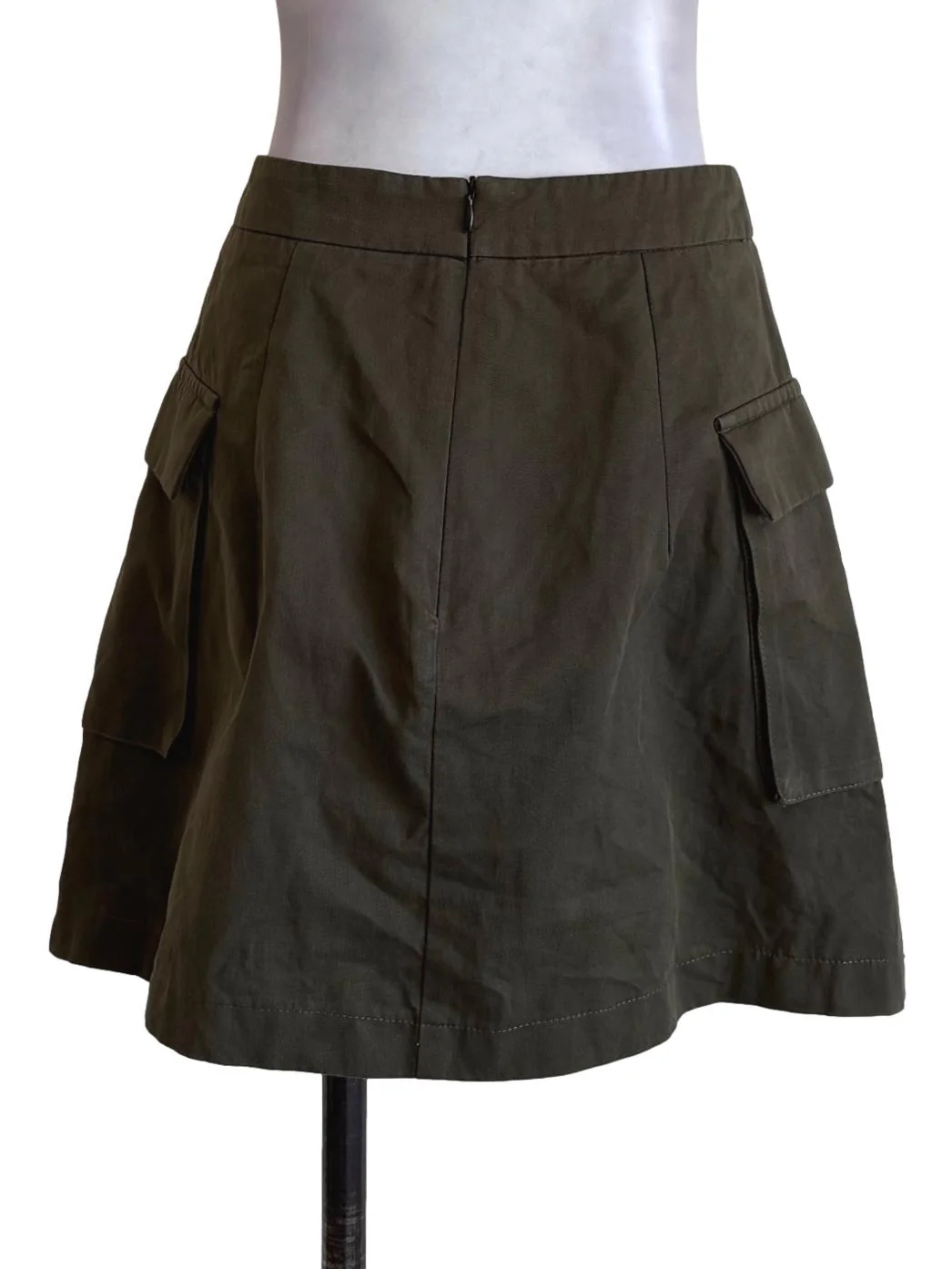 Army Green Cargo Layered Skirts TCL - Image 2
