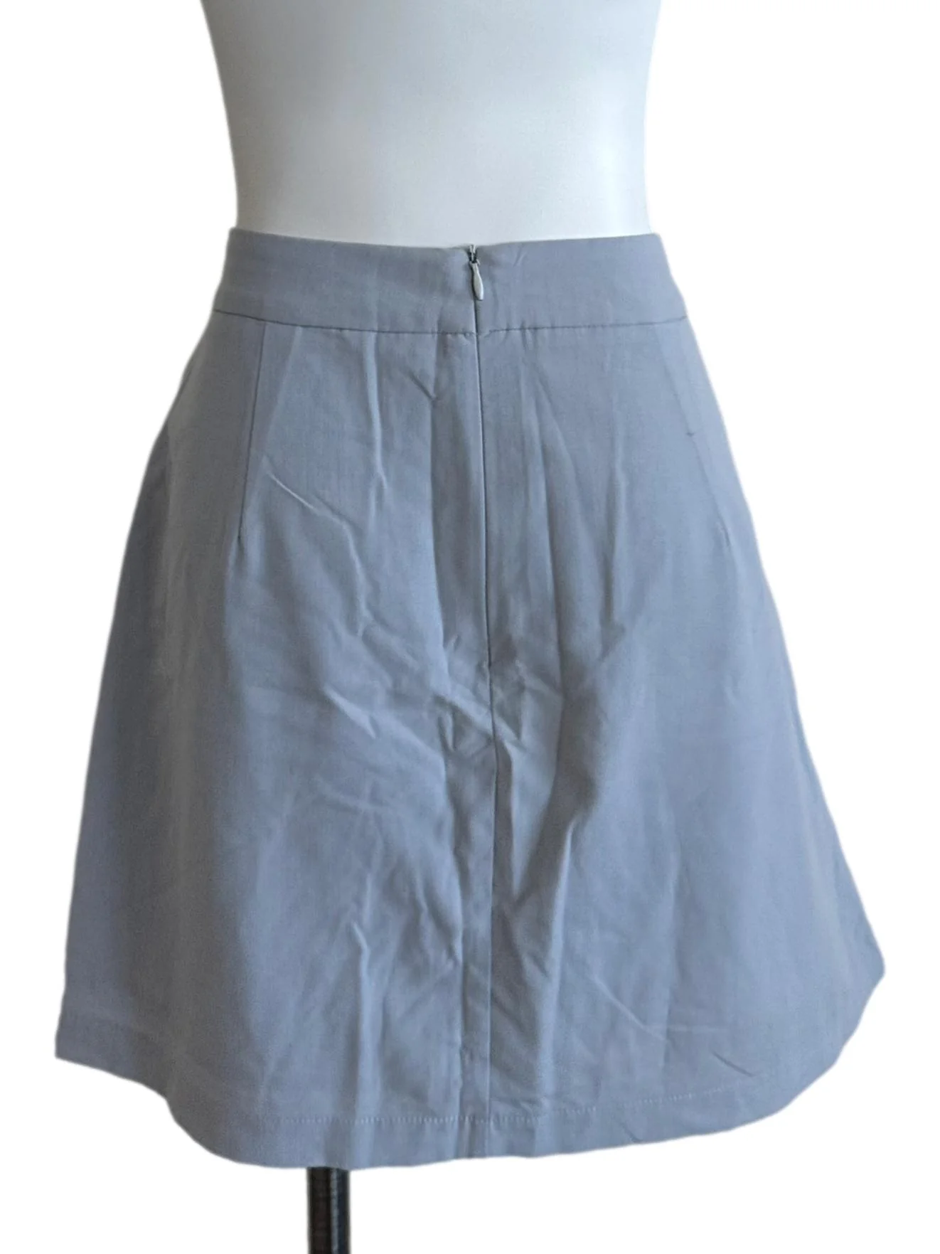 Ash Blue High Waist Mini Skort - Image 2