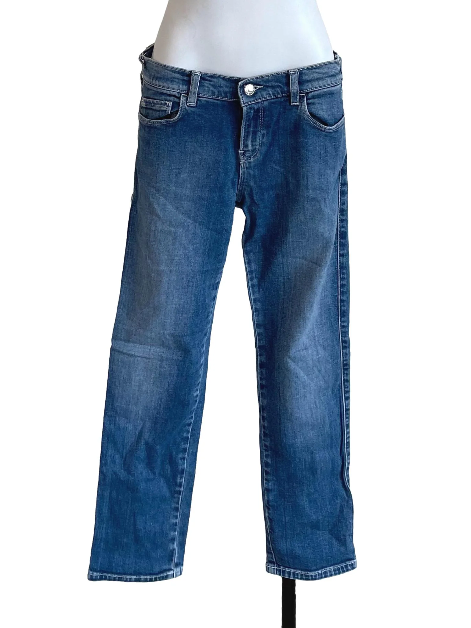 Ash Blue Low Waist Skinny Jeans