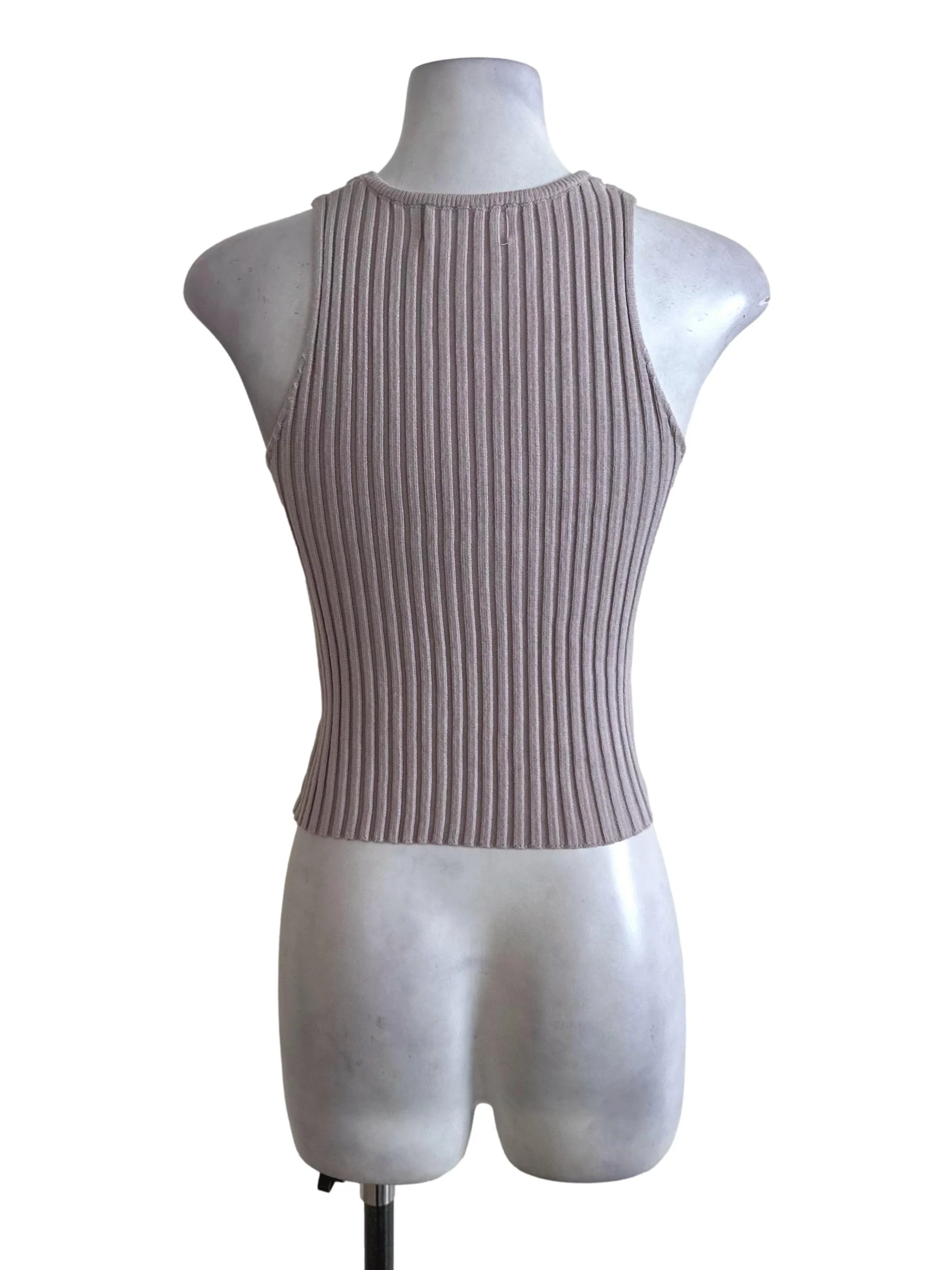 Ash Purple Knit Halter Top - Image 2