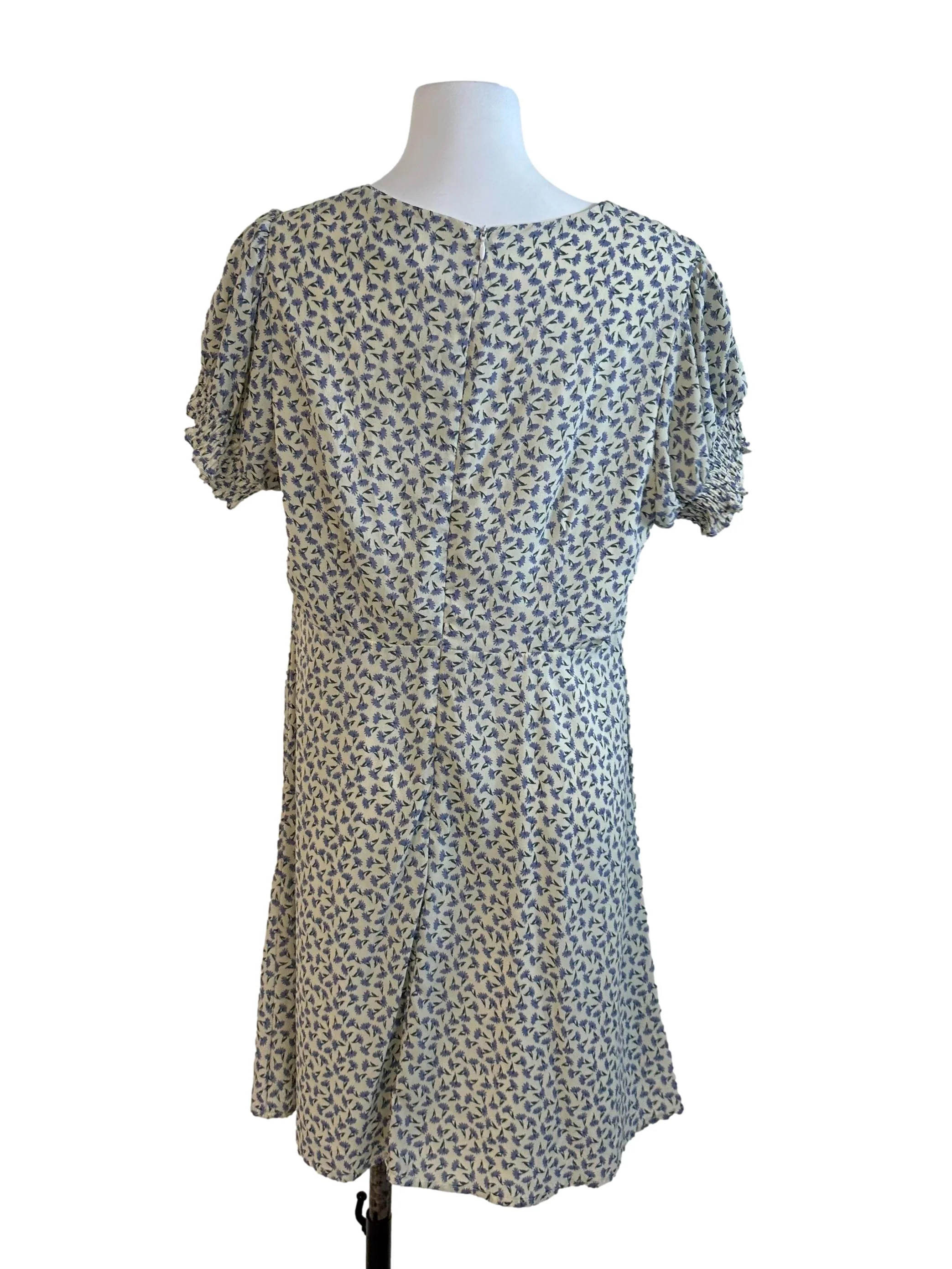 Ash Yellow Floral Puff Sleeve Dress - Image 2