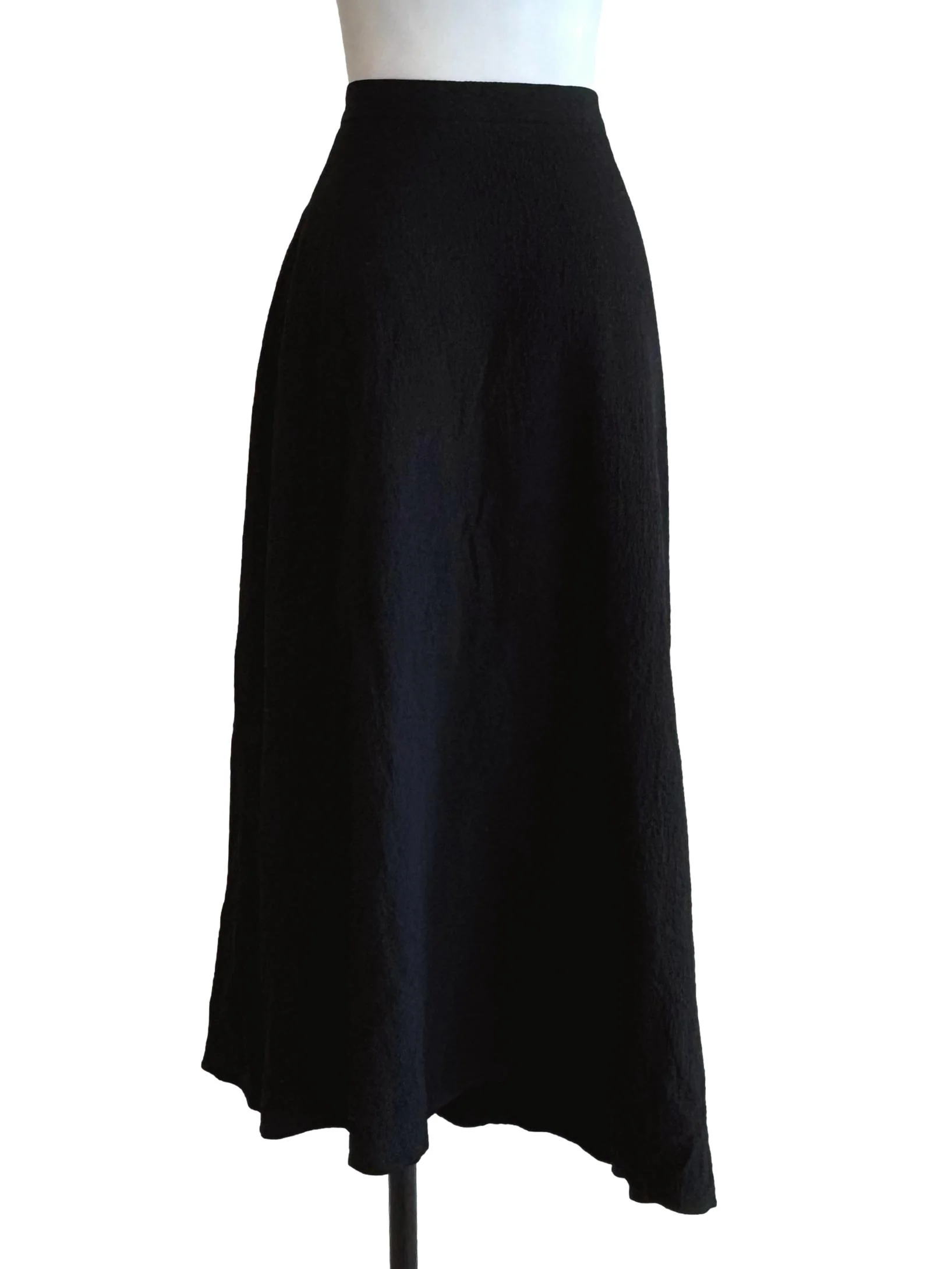 Asymmetrical Textured Wrap Skirt OSN - Image 2