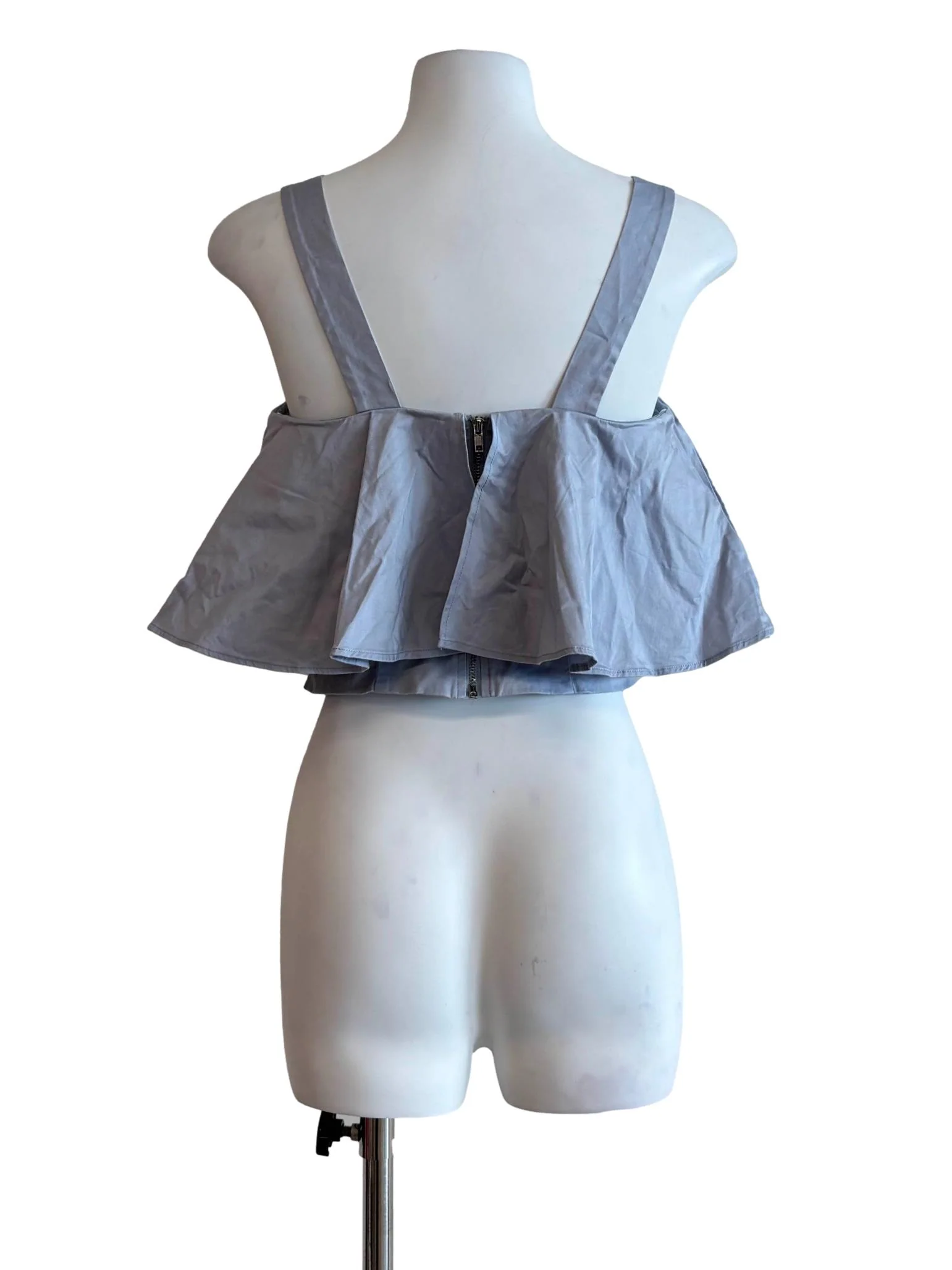 Baby Blue Camisole Drape Top - Image 2