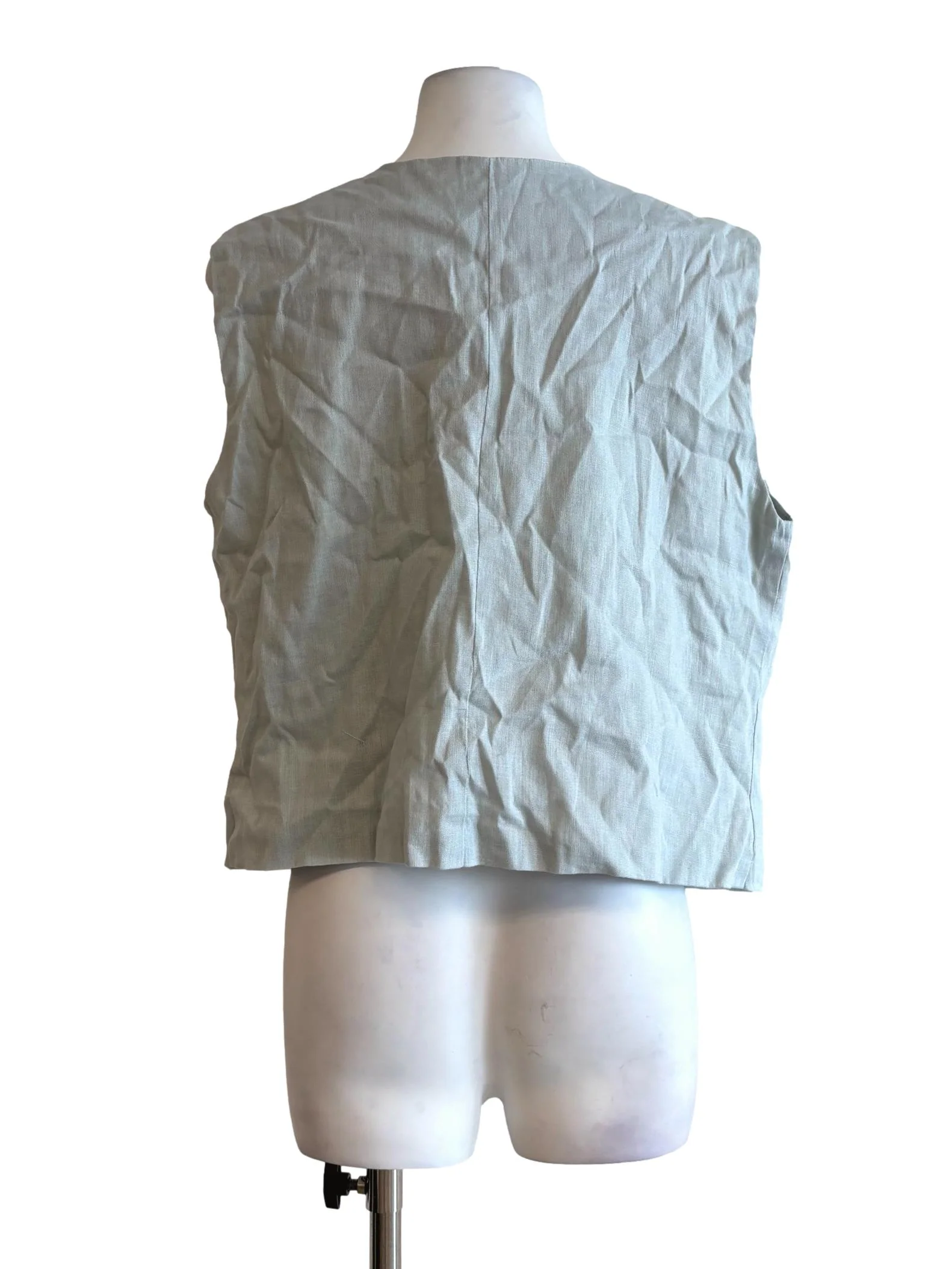 Baby Blue Sleeveless Ribbon Top TEM - Image 2