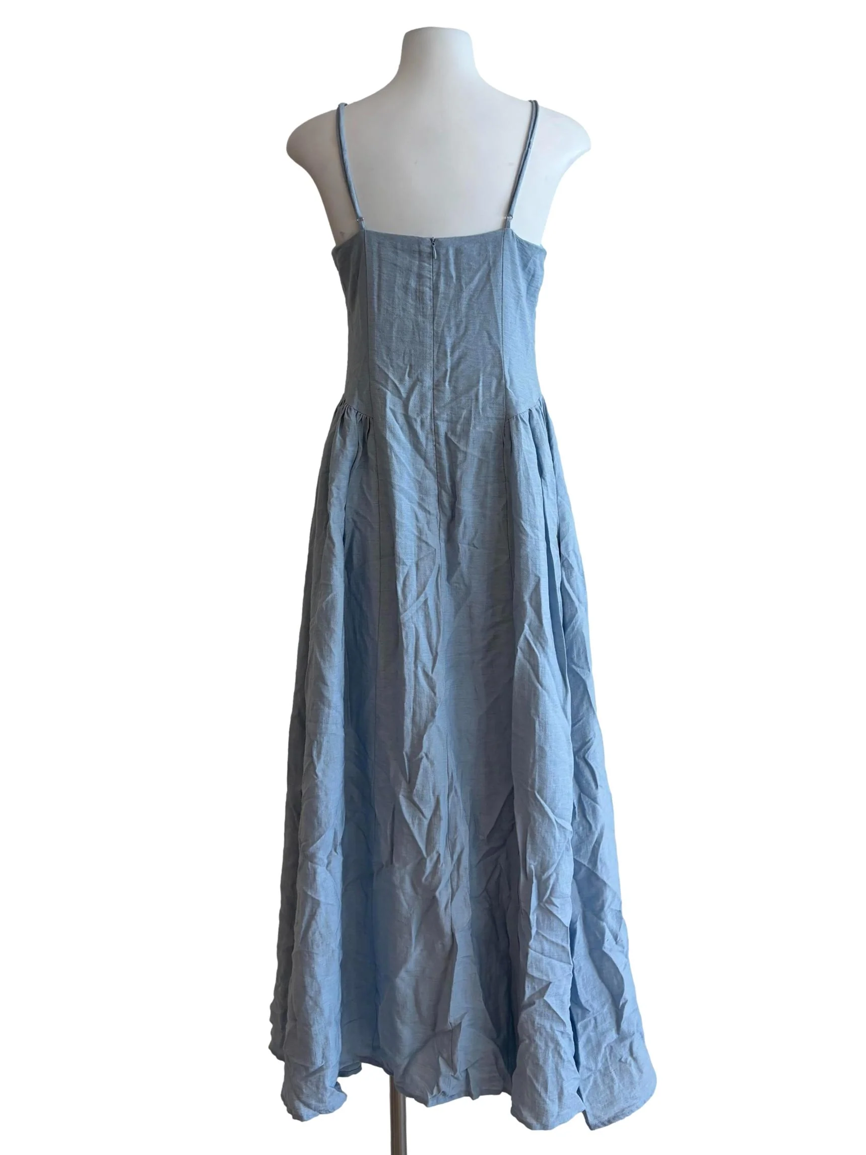 Baby Blue Spaghetti Strap Dress - Image 2