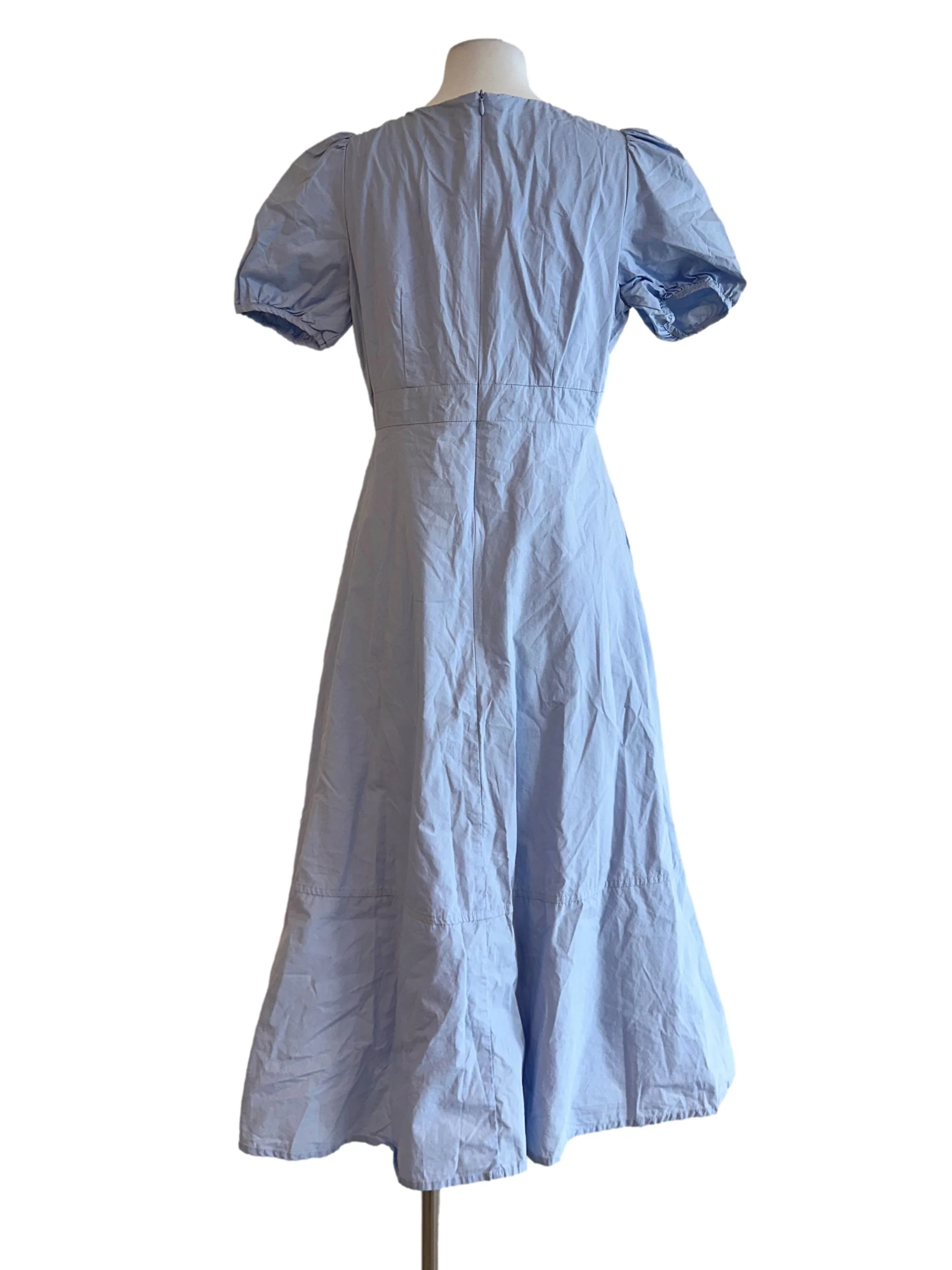 Baby Blue V Neckline Maxi Dress - Image 2