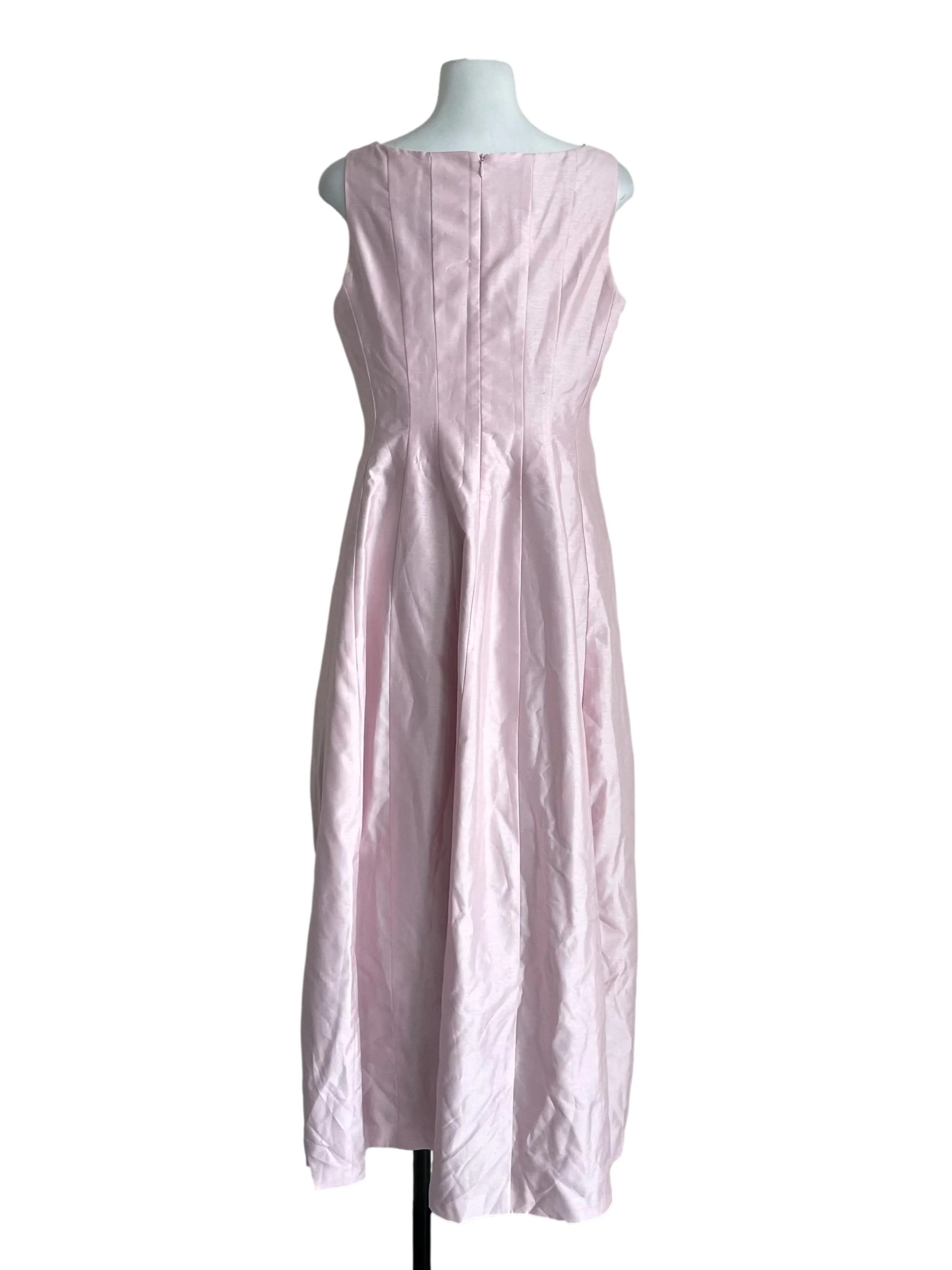 Baby Pink Panelled Maxi Dress - Image 2