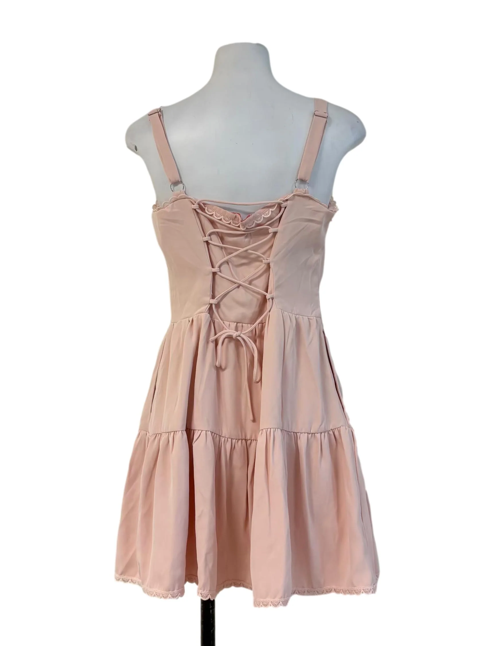 Baby Pink Sweetheart Corset Dress - Image 2