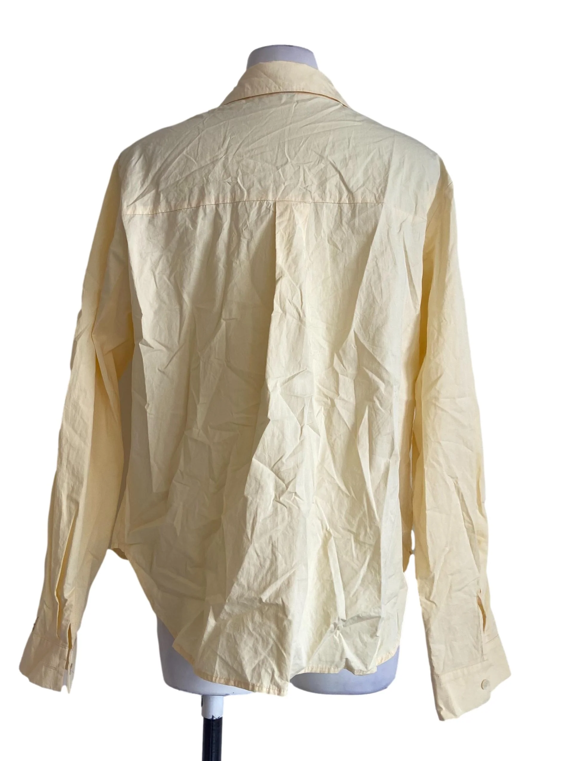 Banana Yellow Button Down Blouse - Image 2