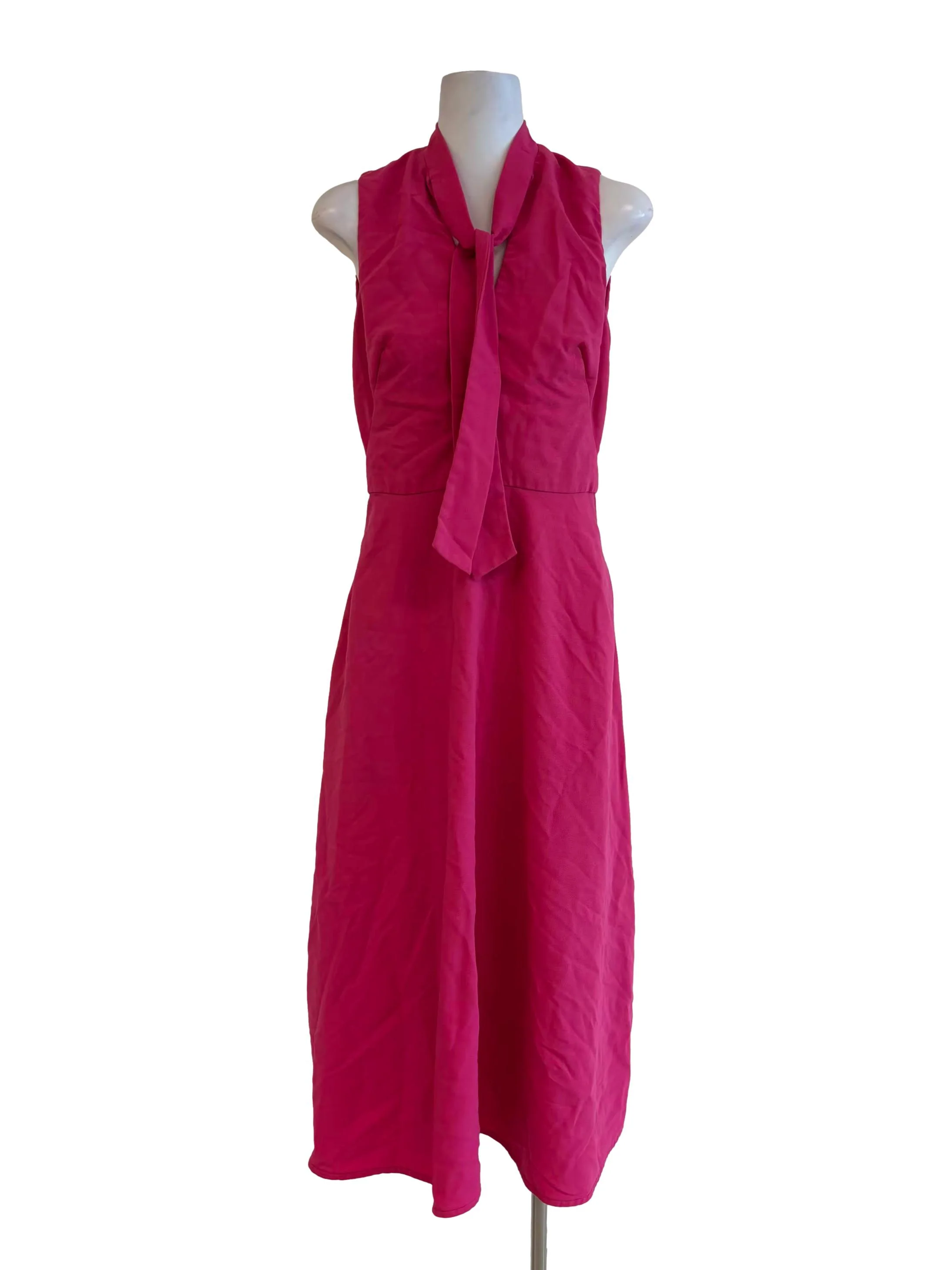 Barbie Pink Sleeveless Midi Dress