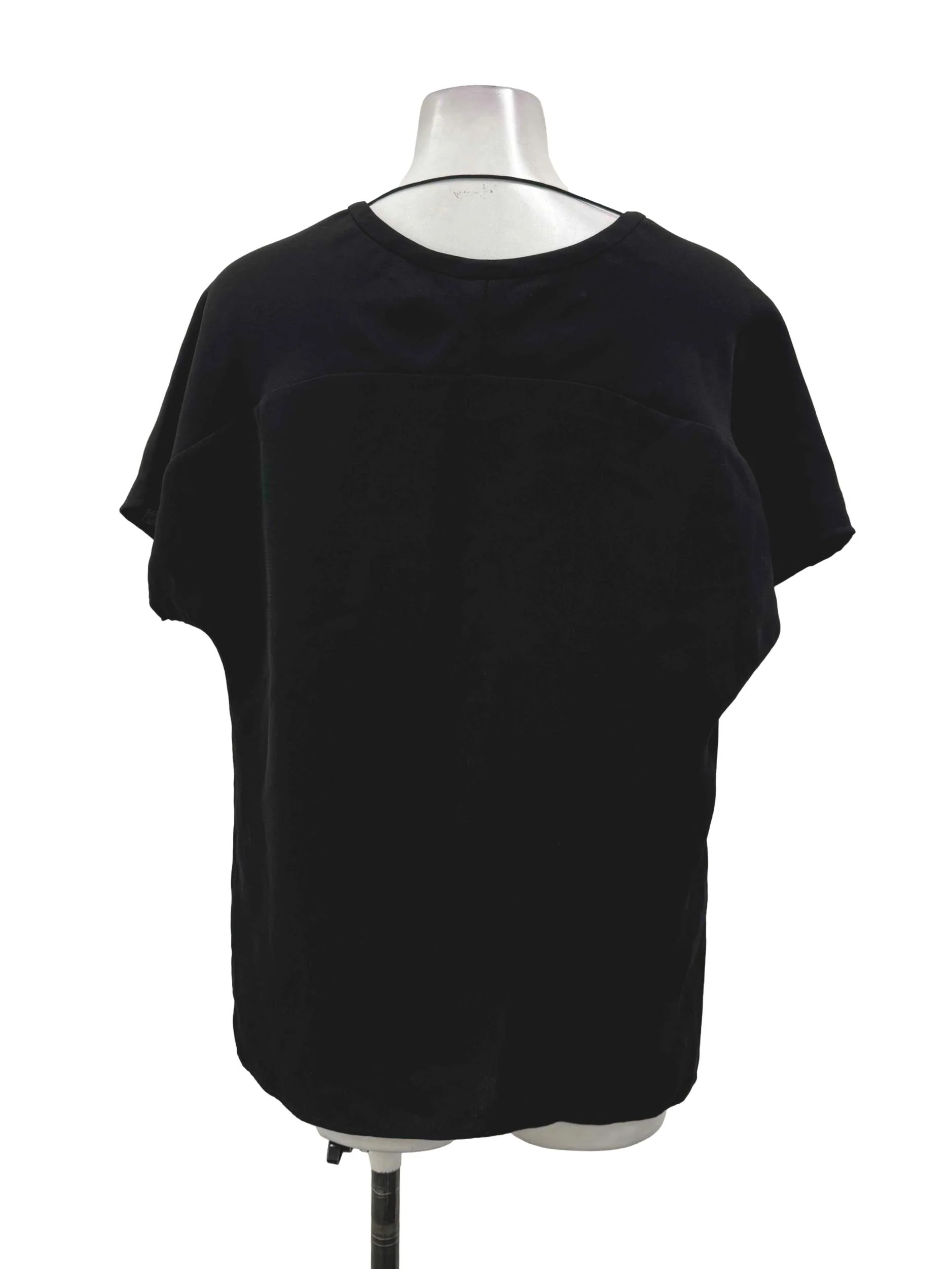 Basic Black Low Neck Top - Image 2
