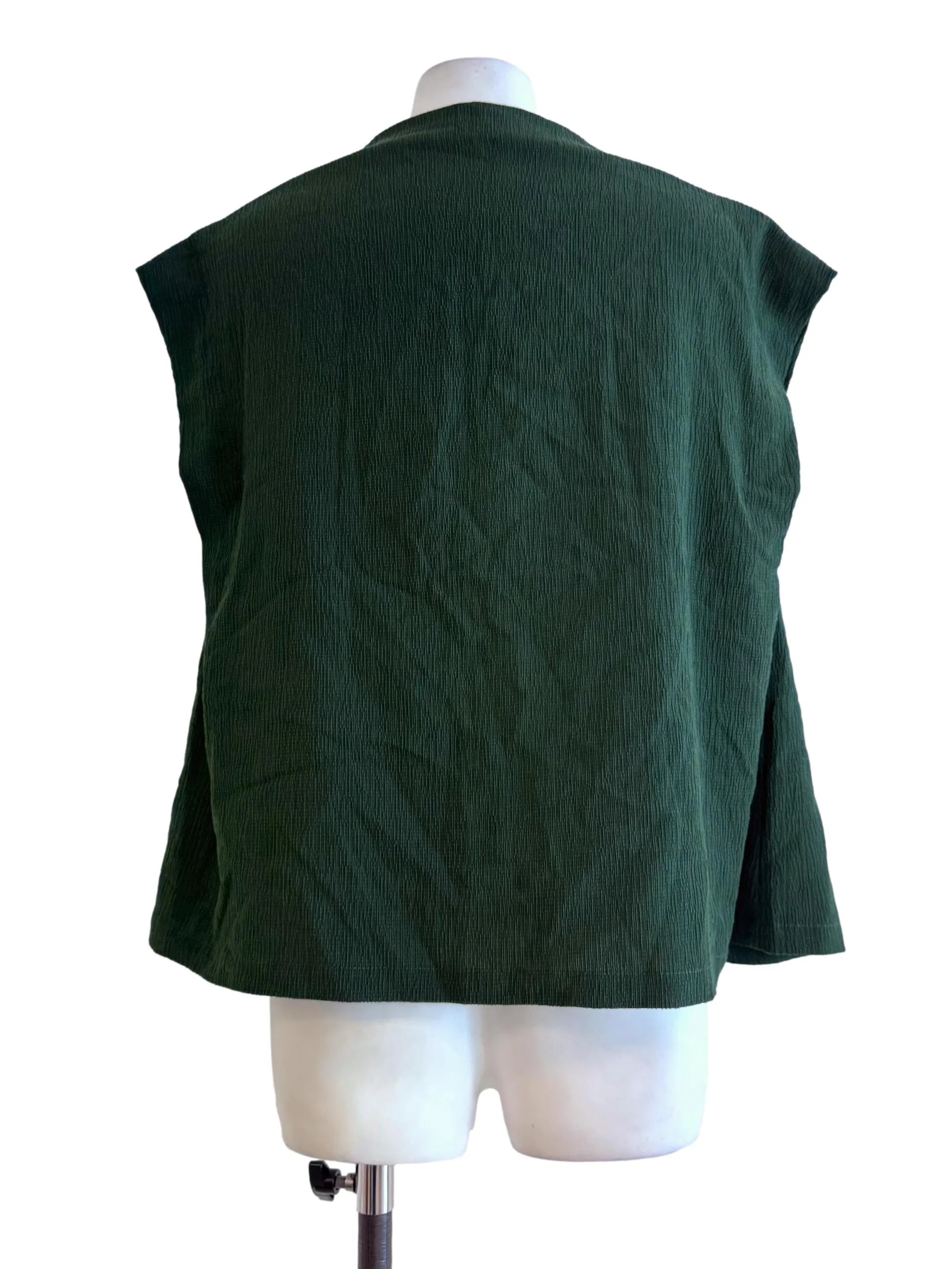 Basil Green Sleeveless Top - Image 2
