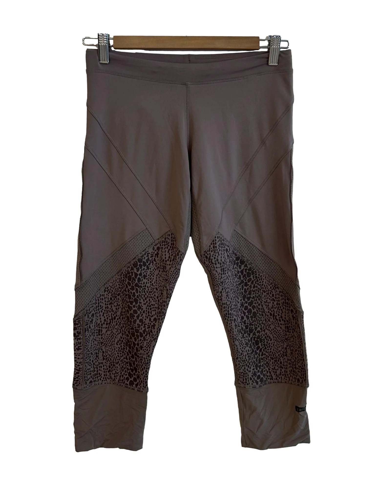Beaver Brown Leopard Print Tights