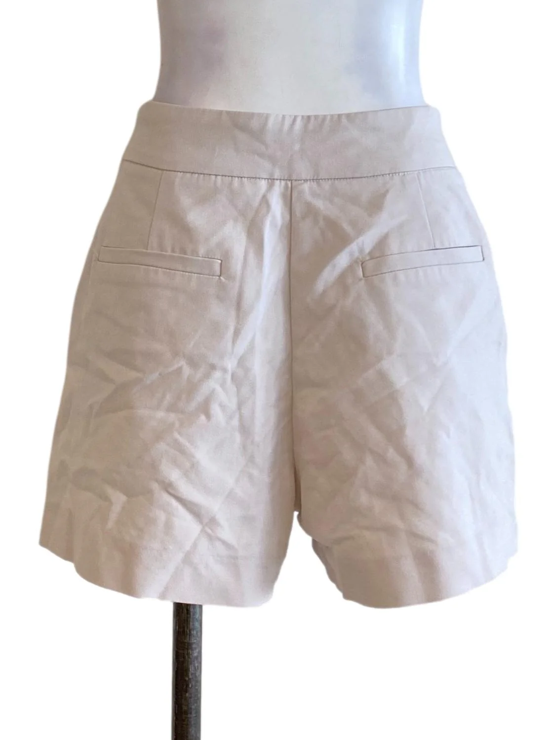 Beige Brown Plain Shorts - Image 2