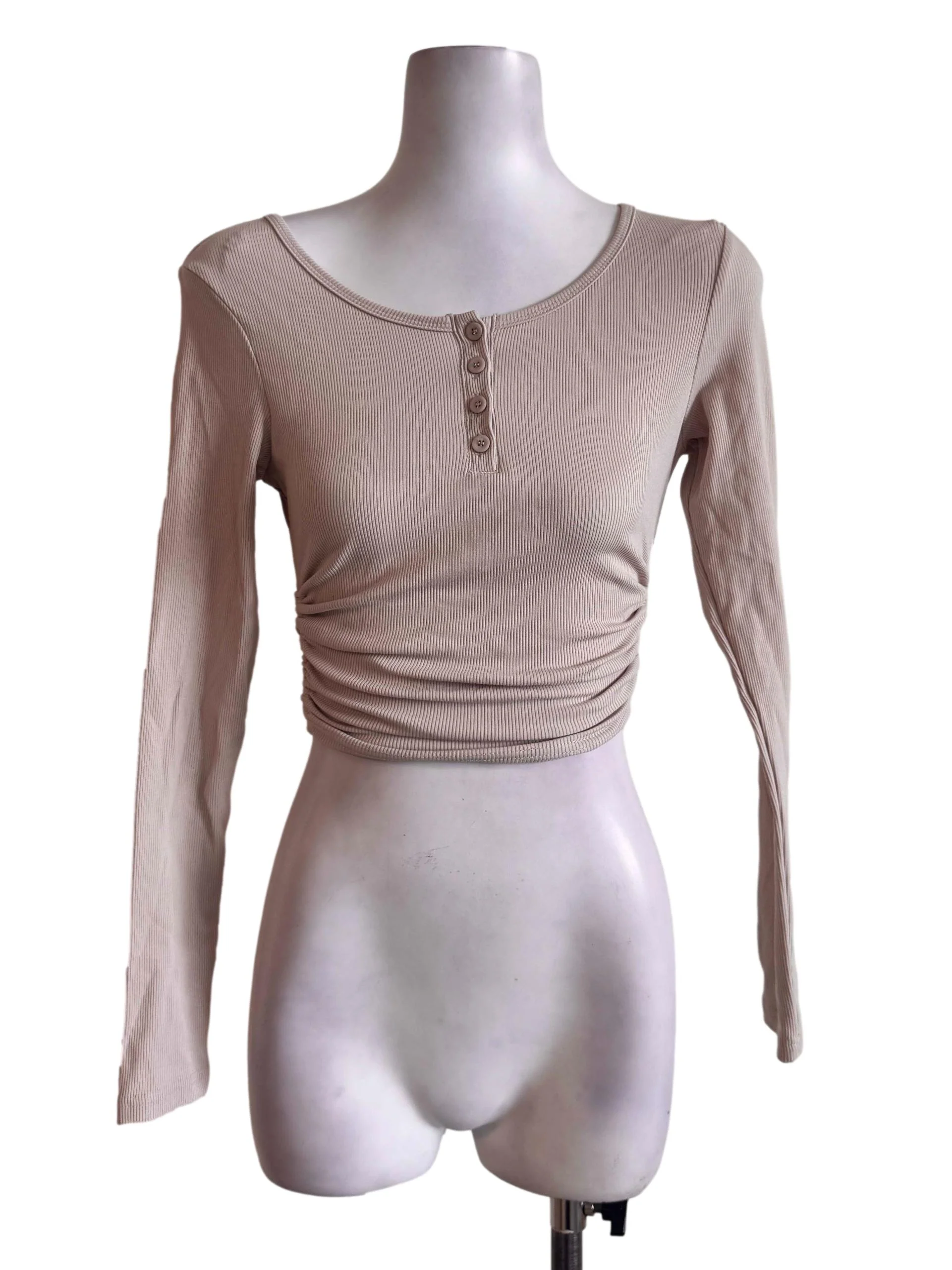 Beige Knitted Top