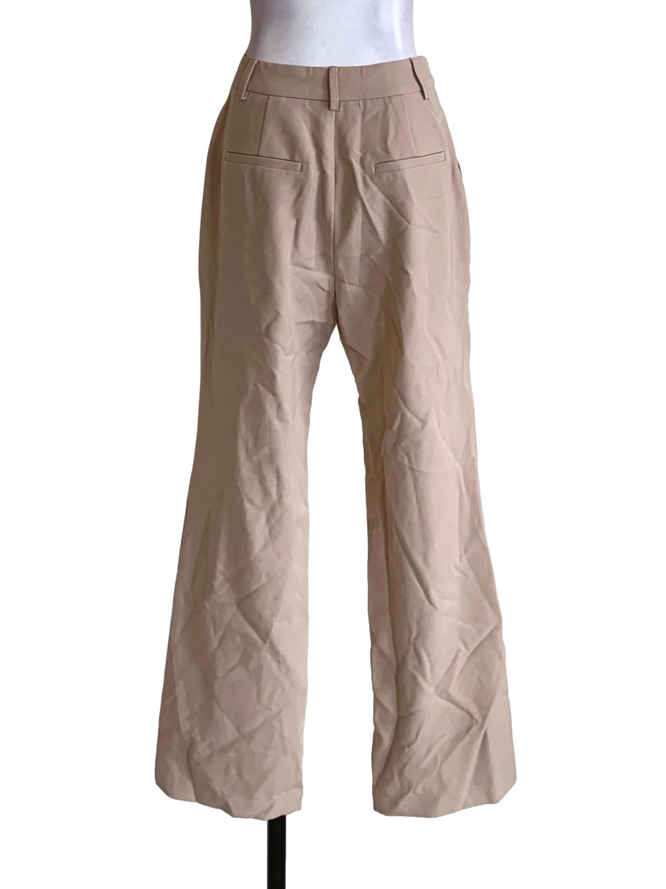 Beige Plain Formal Pants - Image 2