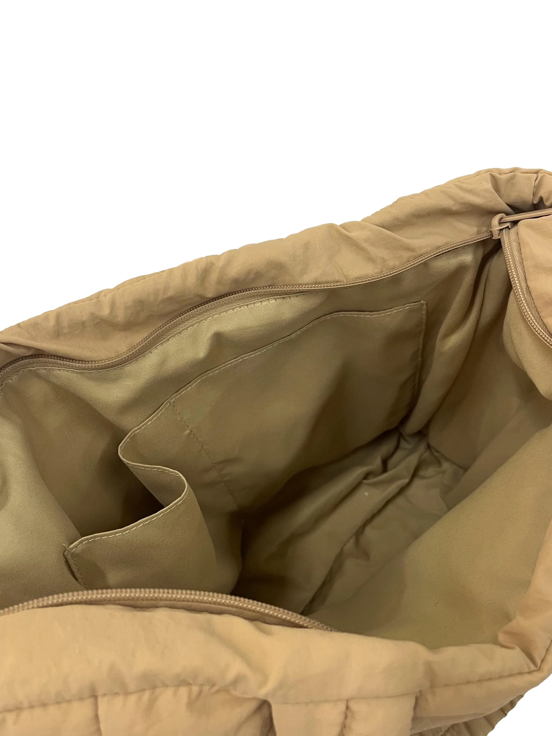 Beige Puffer Shopper Bag CSN - Image 5