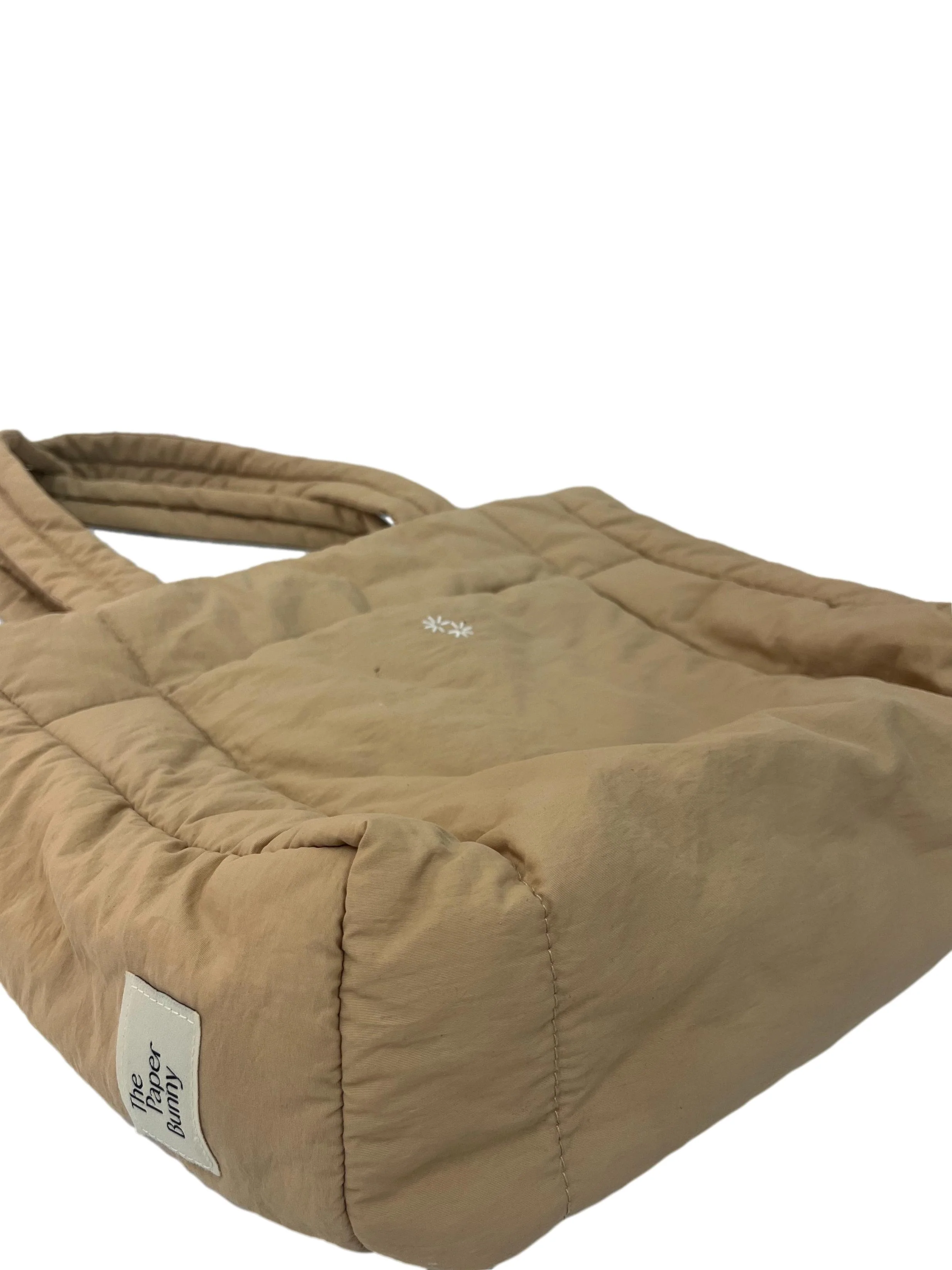 Beige Puffer Shopper Bag CSN - Image 8