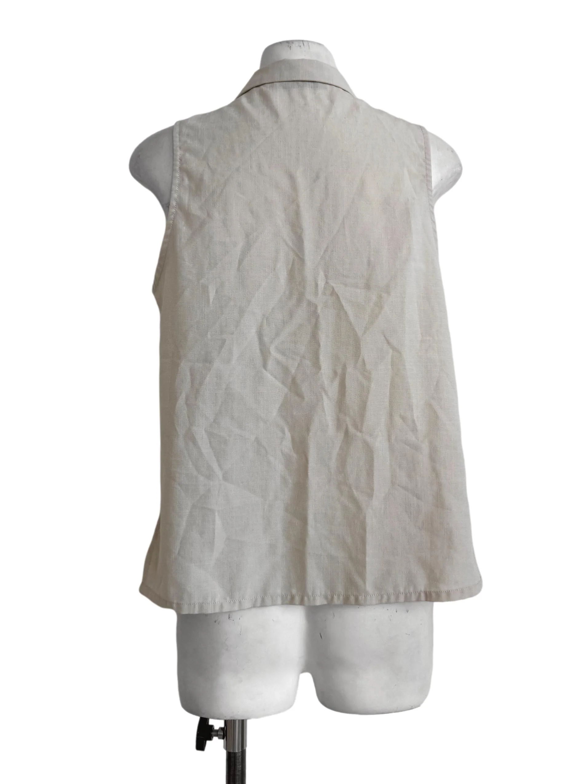Beige Sleeveless Top TTR - Image 2