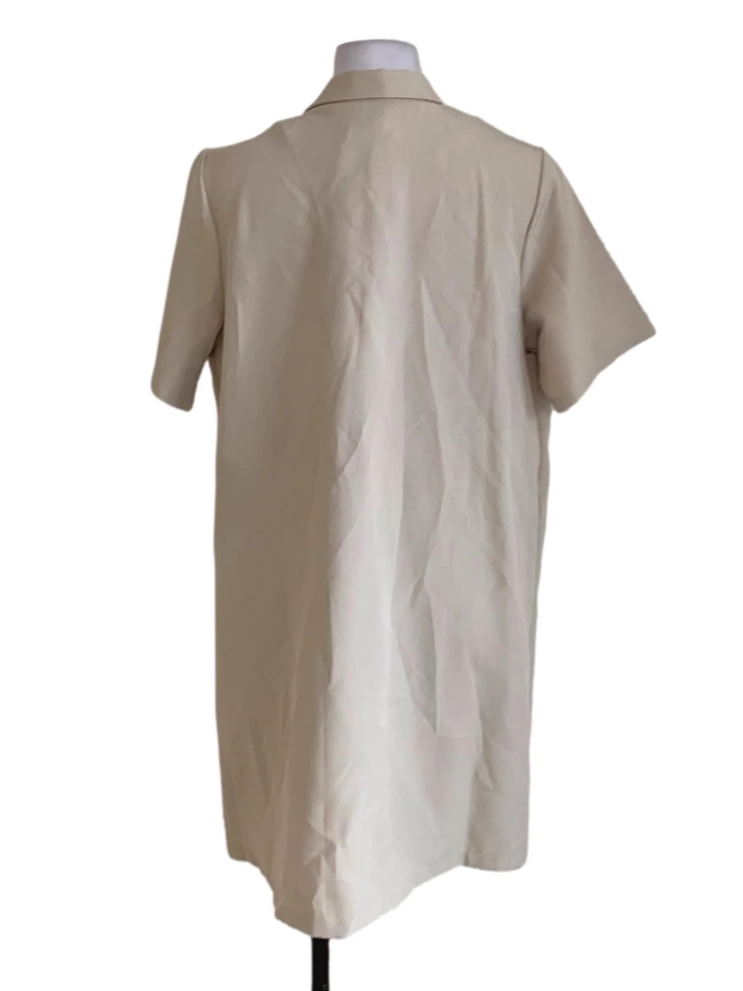 Beige Wing Collar Empire Dress - Image 2