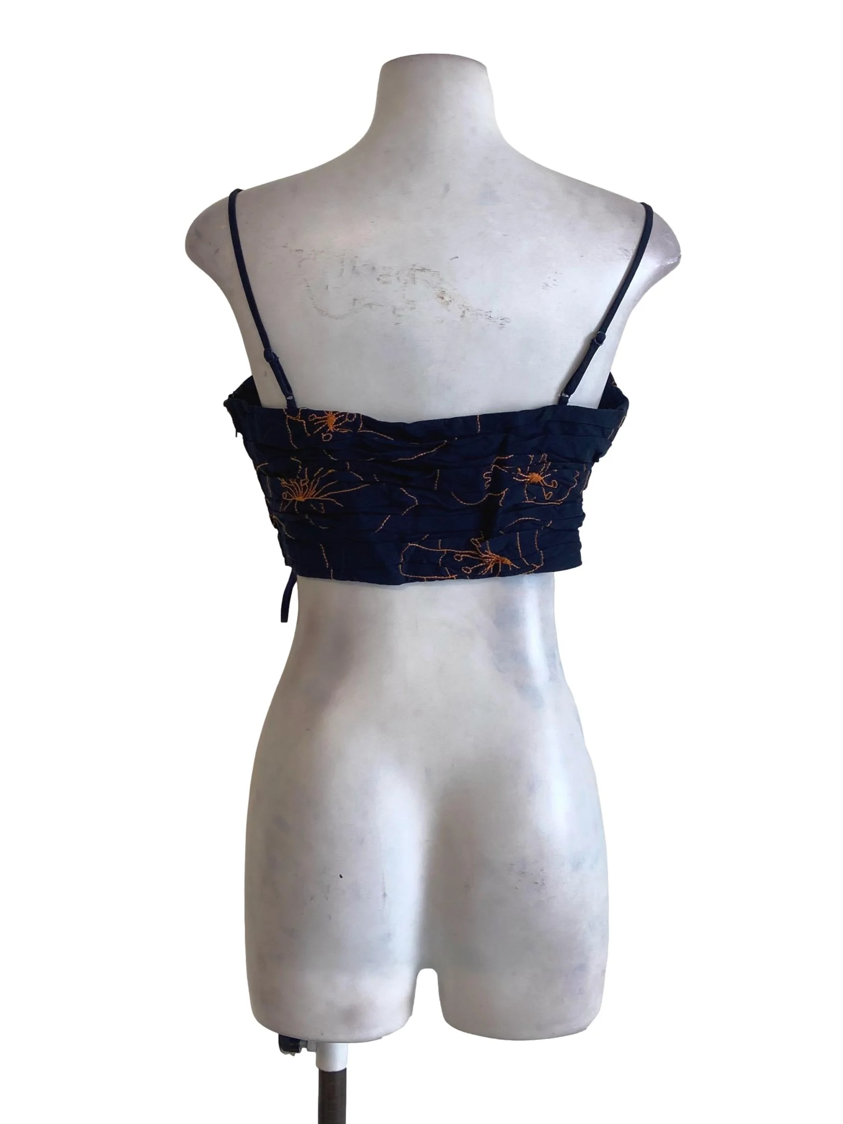 Berry Blue Floral Crop Top LB - Image 2