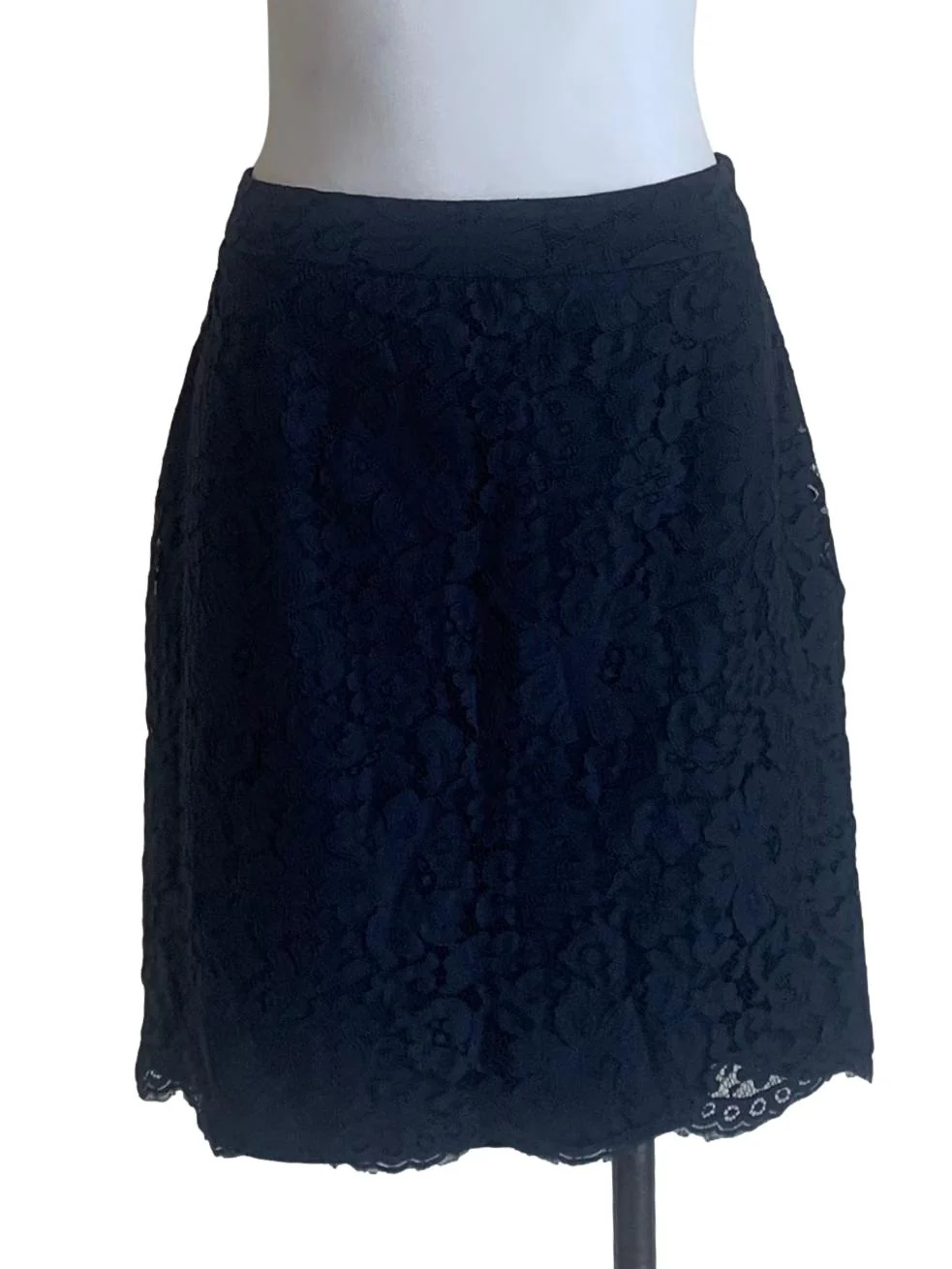 Berry Blue Laced Pattern Skirt