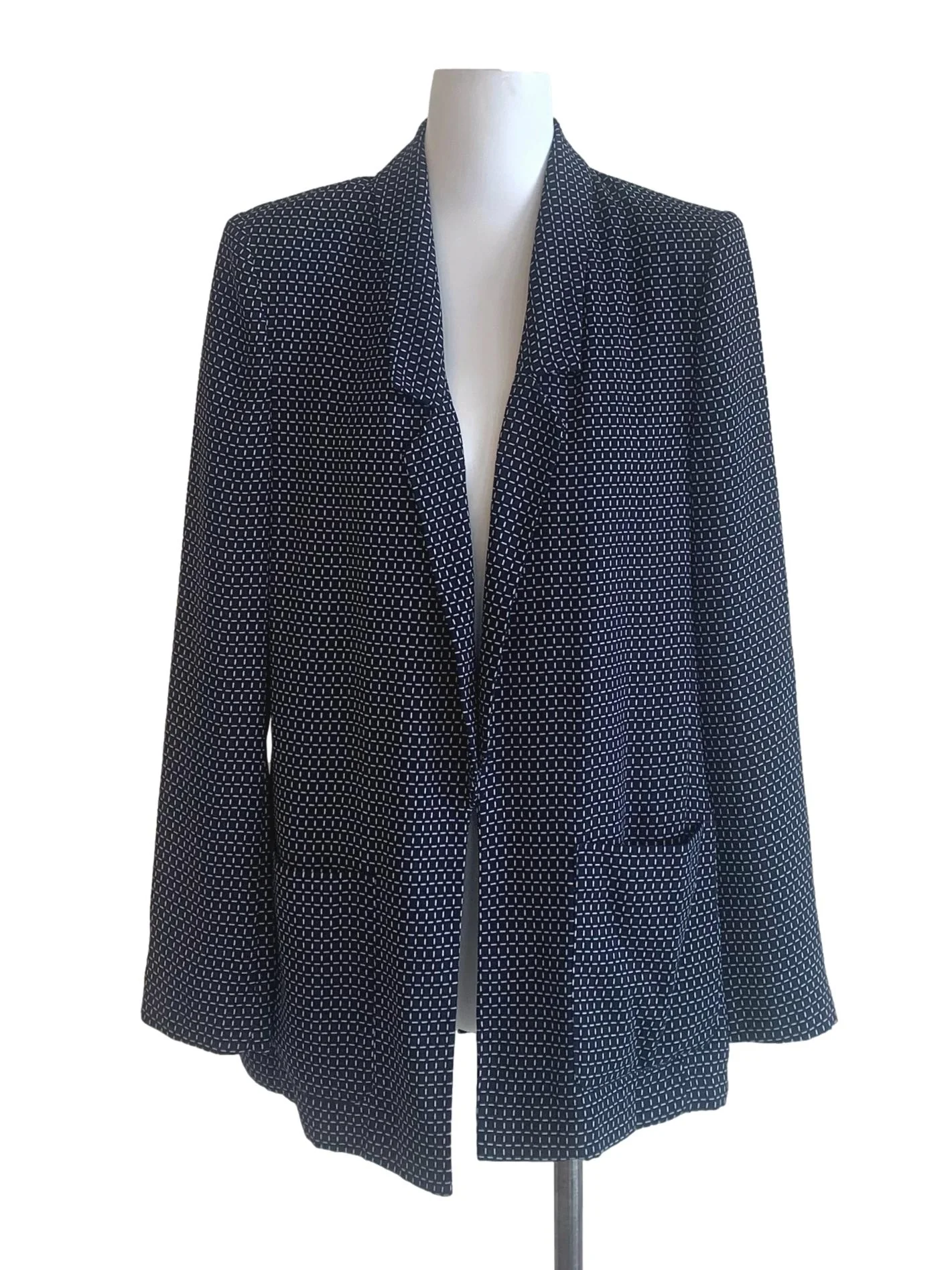 Berry Blue Pattern Blazer