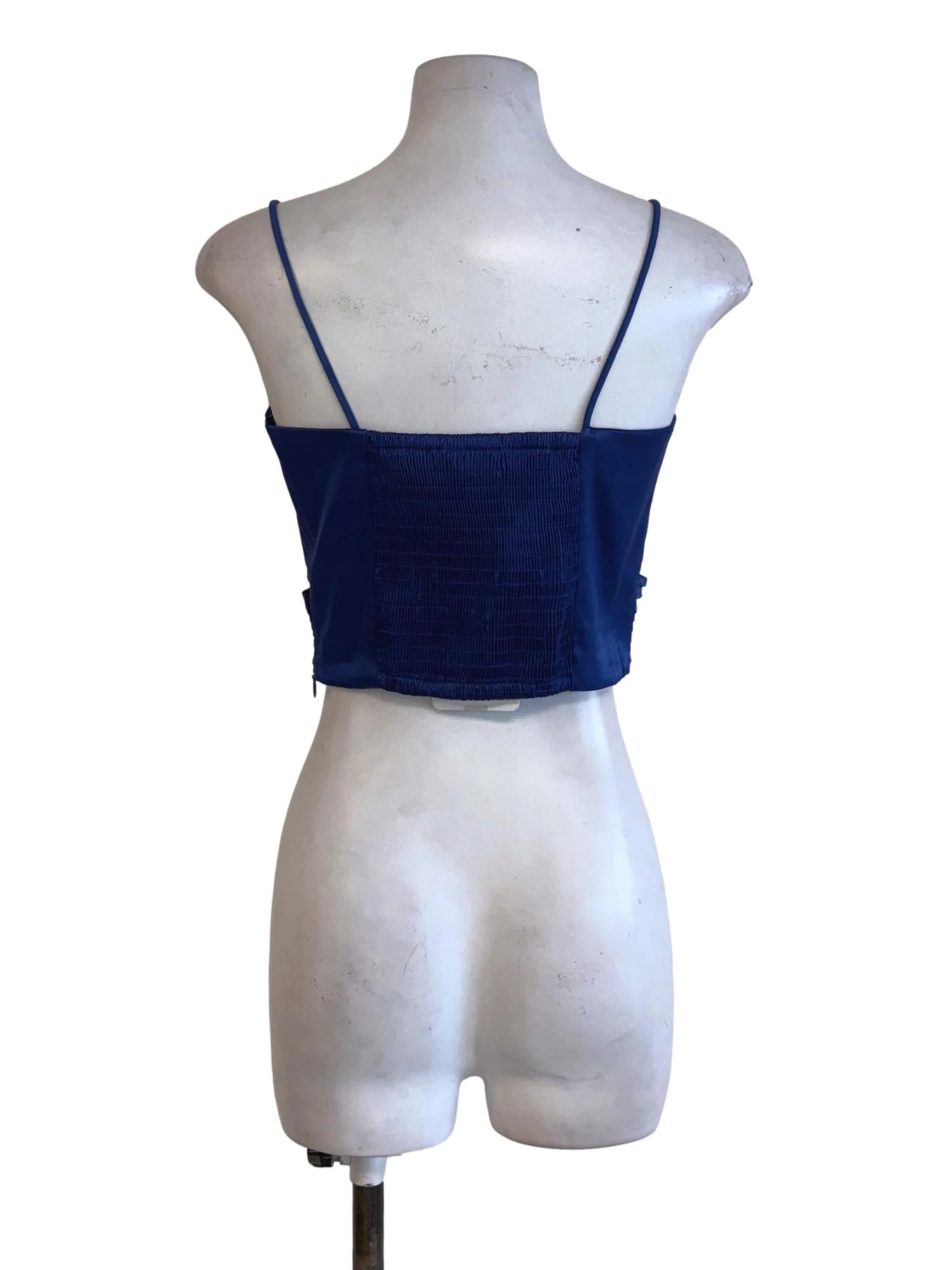 Berry Blue Pleated Slip Top - Image 2