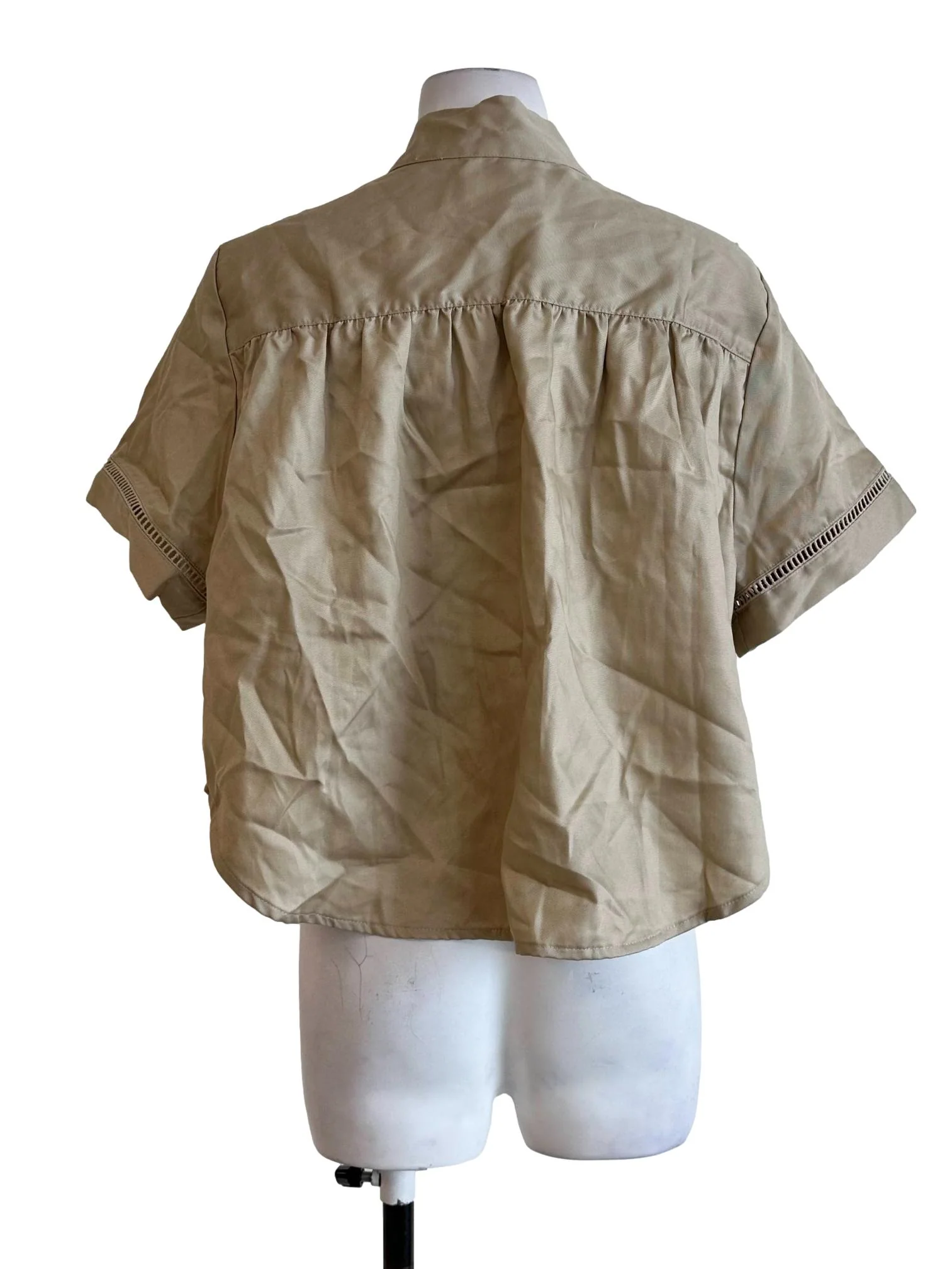 Biscotti Beige V Neckline Top - Image 2