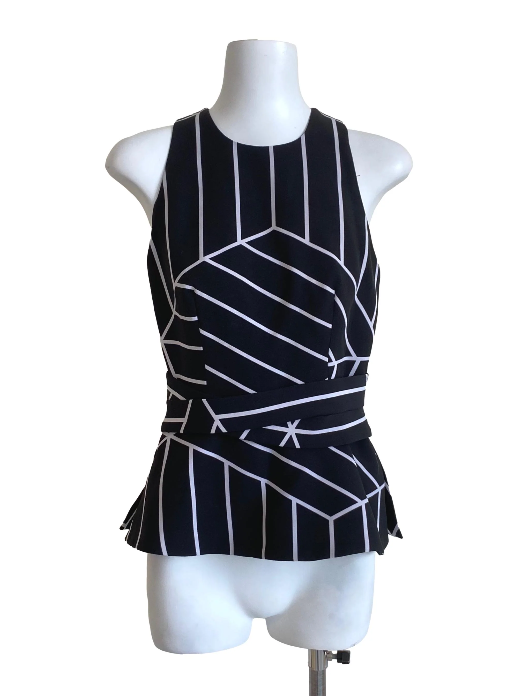 Black And White Halter Top
