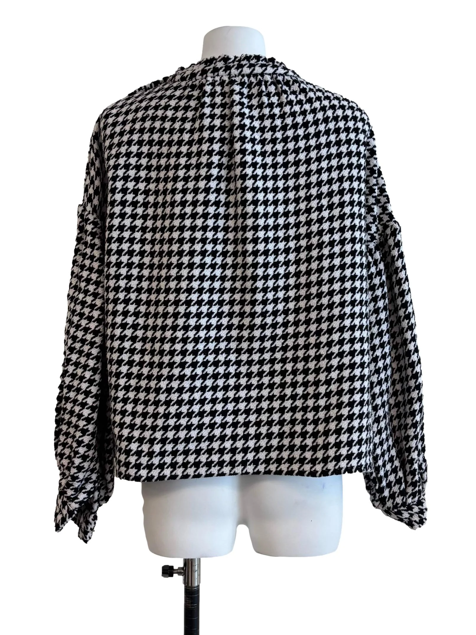 Black And White Houndstooth Top - Image 2