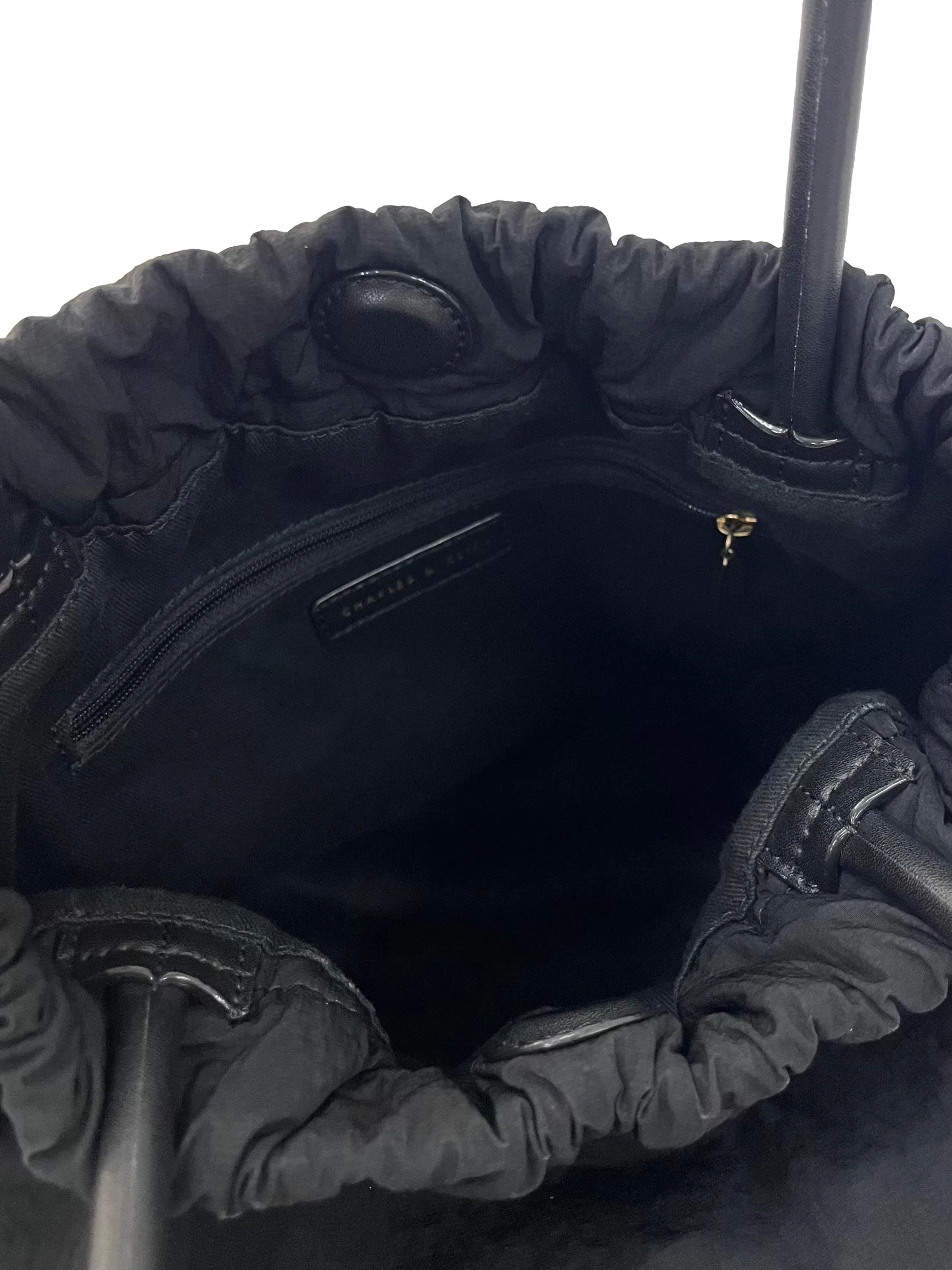 Black Aspen Ruched Hobo Bag - Image 7