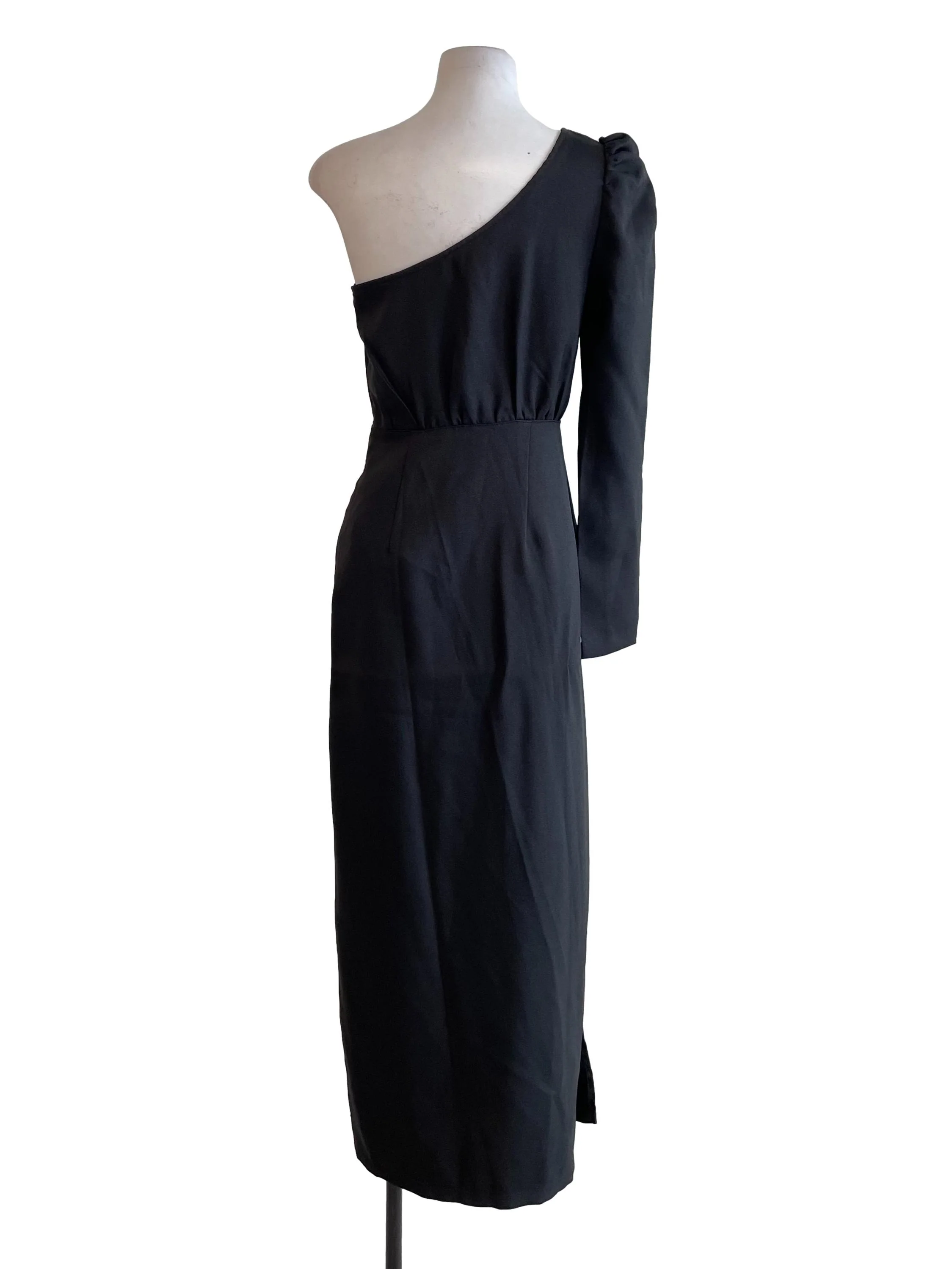 Black Asymmetric Dress - Image 2