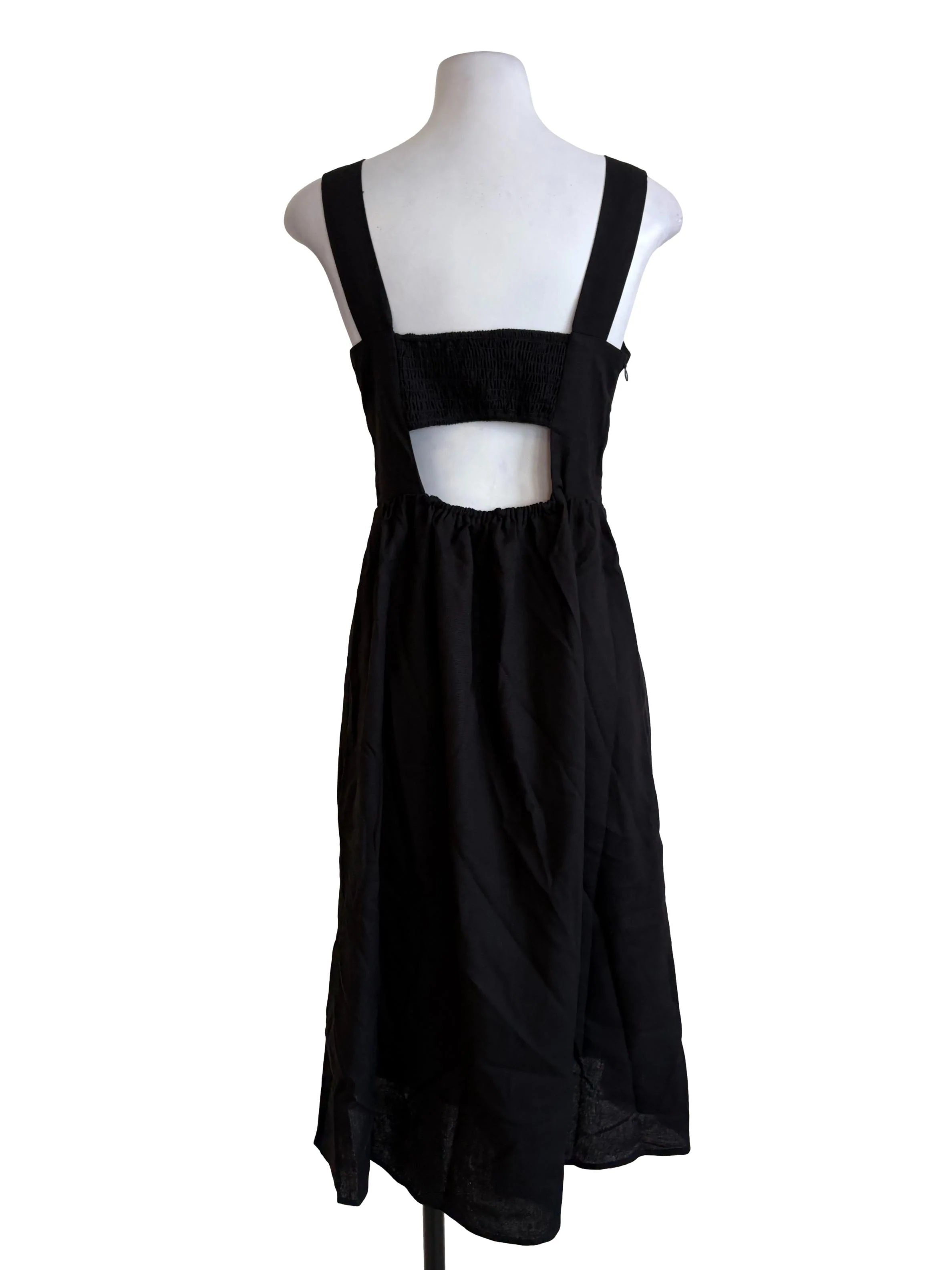 Black Back Cutout Dress - Image 2