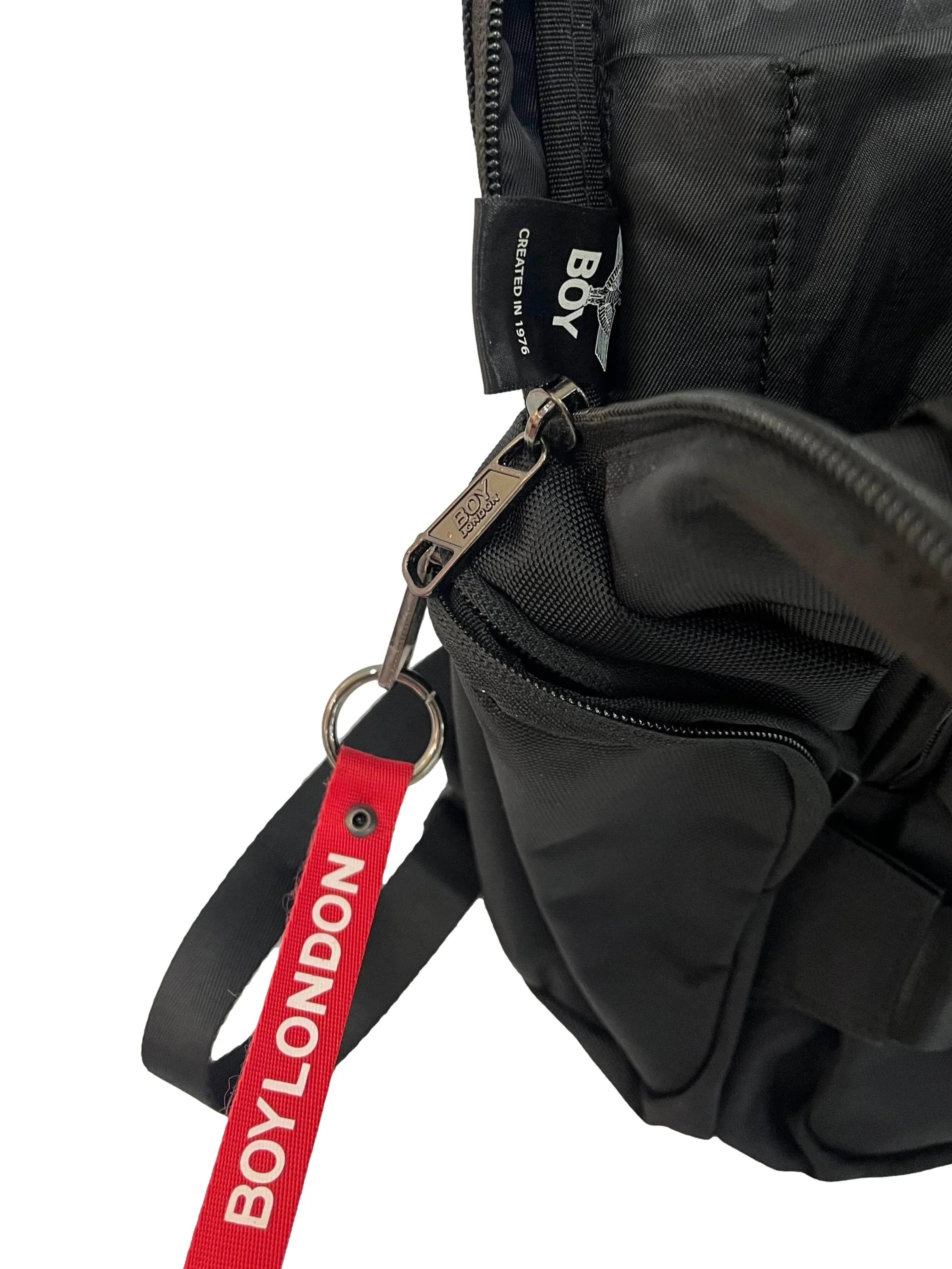 Black Backpack With Buckle Details - Image 5