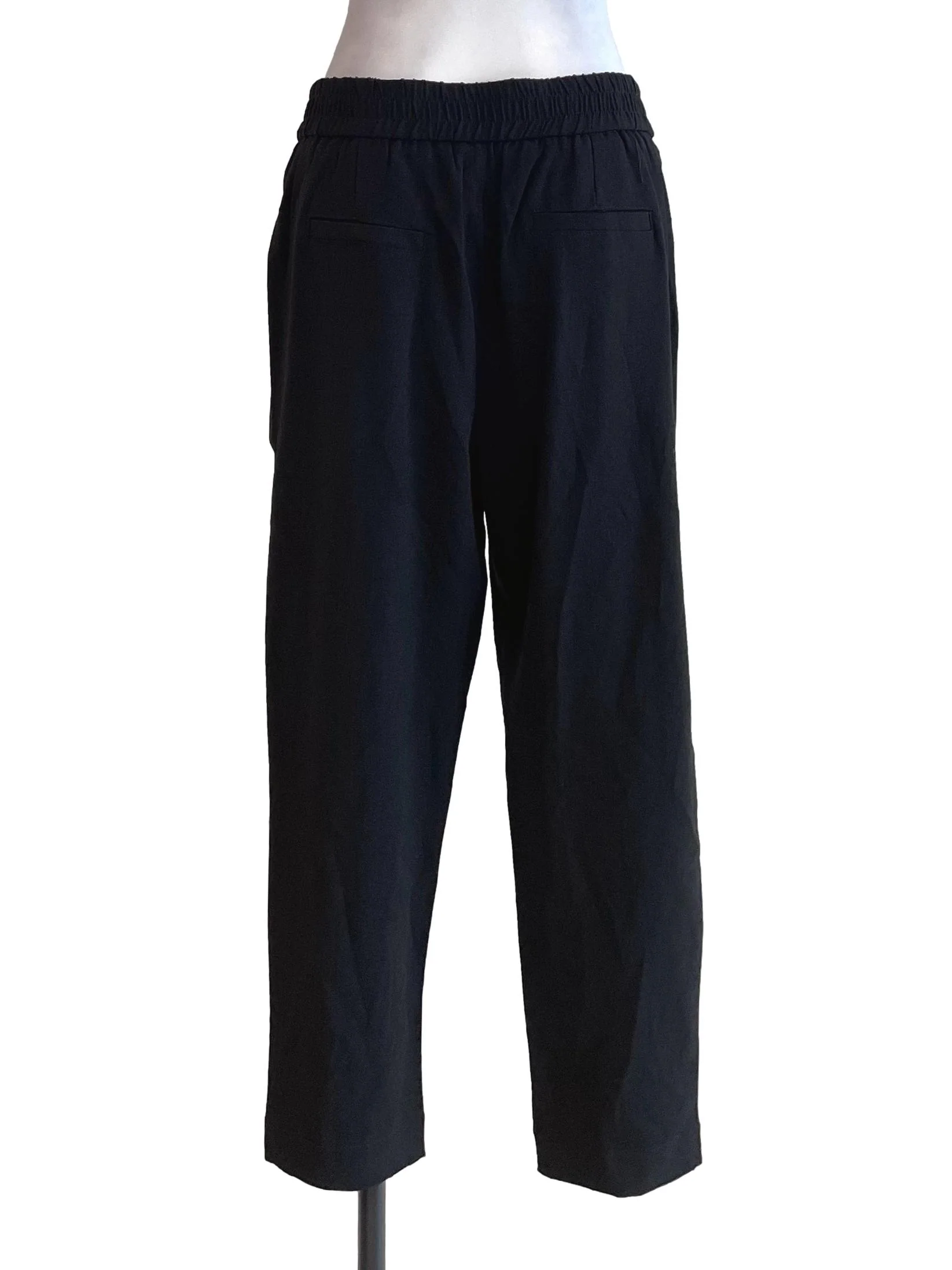 Black Basic Trousers - Image 2