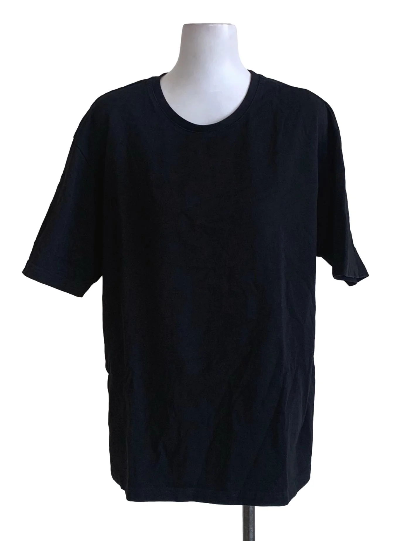 Black Bateau Neckline T-Shirt