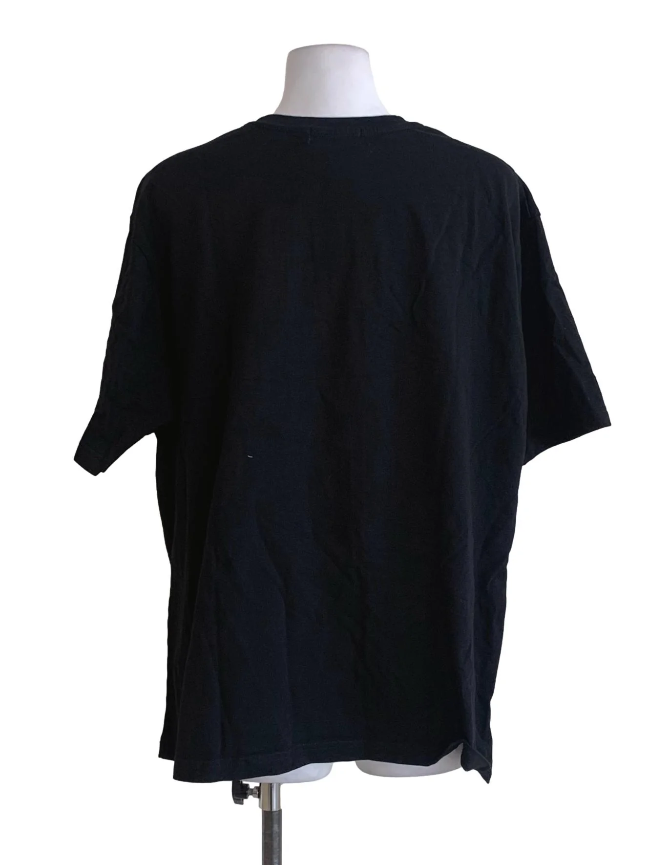 Black Bateau Neckline T-Shirt - Image 2