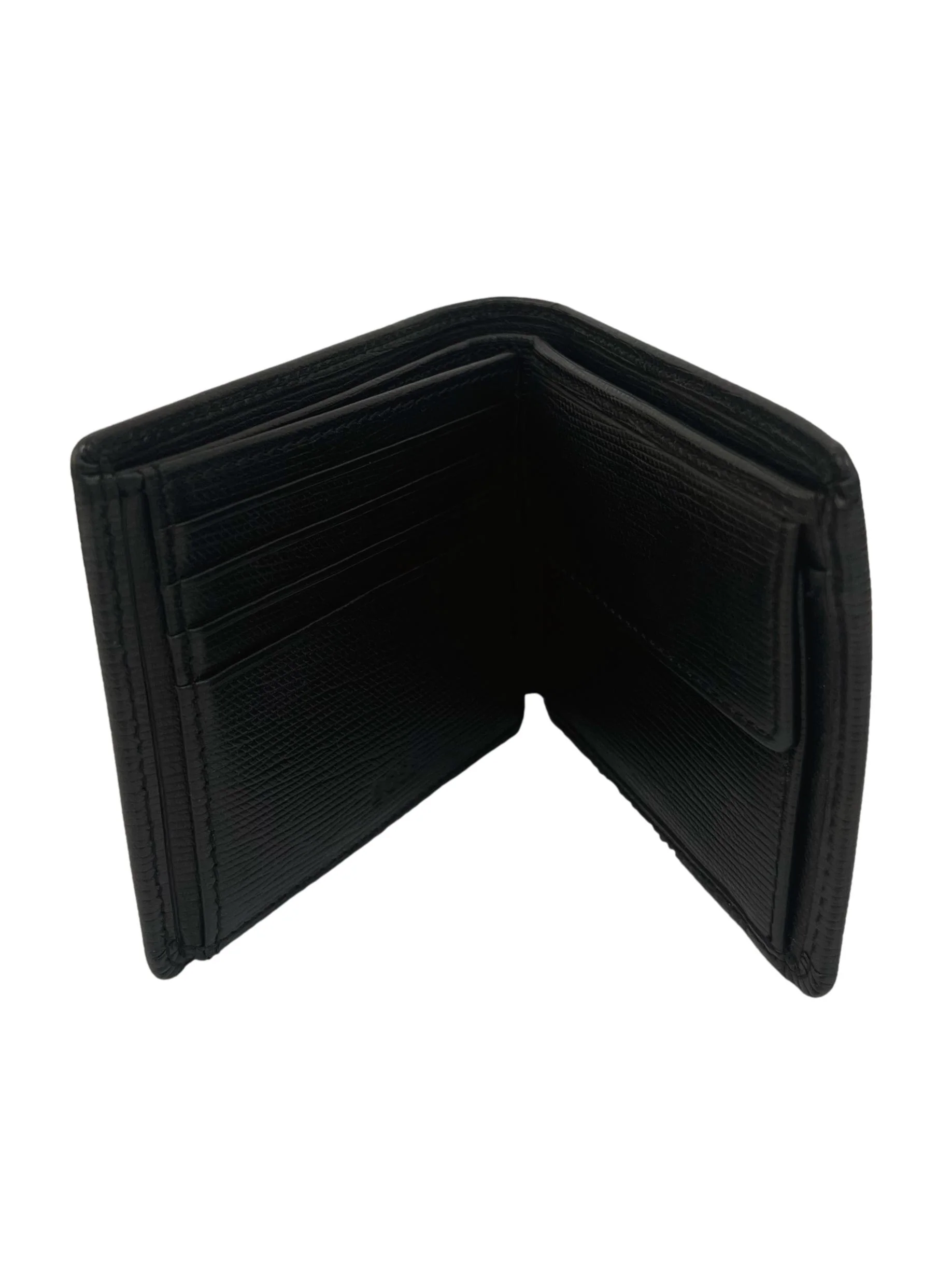 Black Bi-Fold Leather Wallet - Image 3