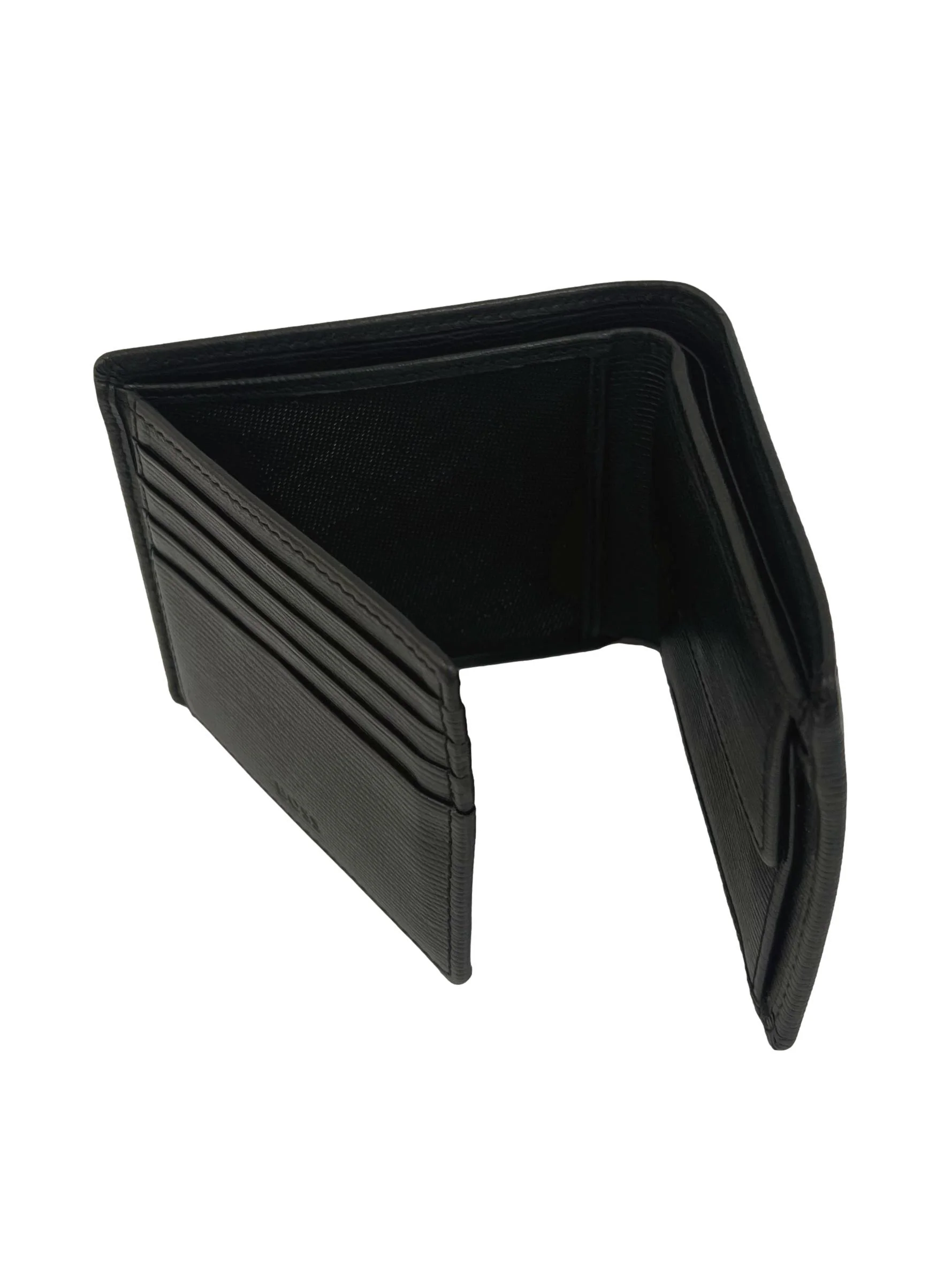 Black Bi-Fold Leather Wallet - Image 4