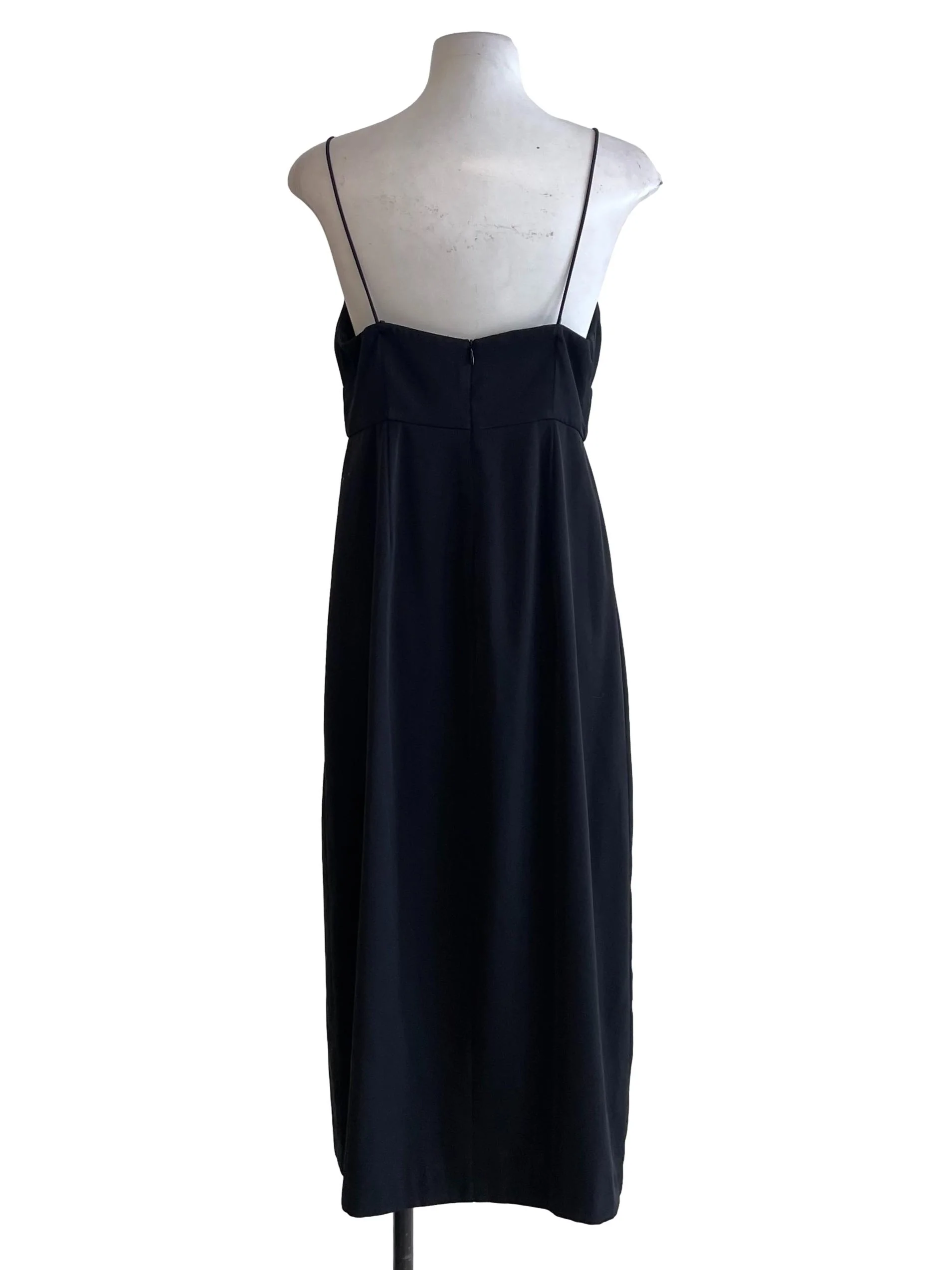 Black Bustier Slip Dress - Image 2