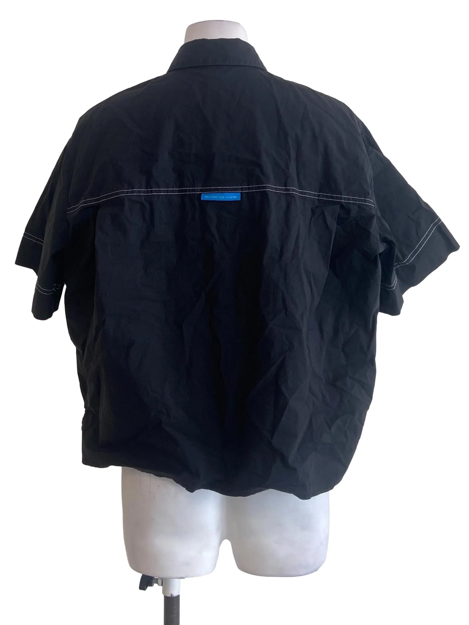 Black Button Down Blouse - Image 2